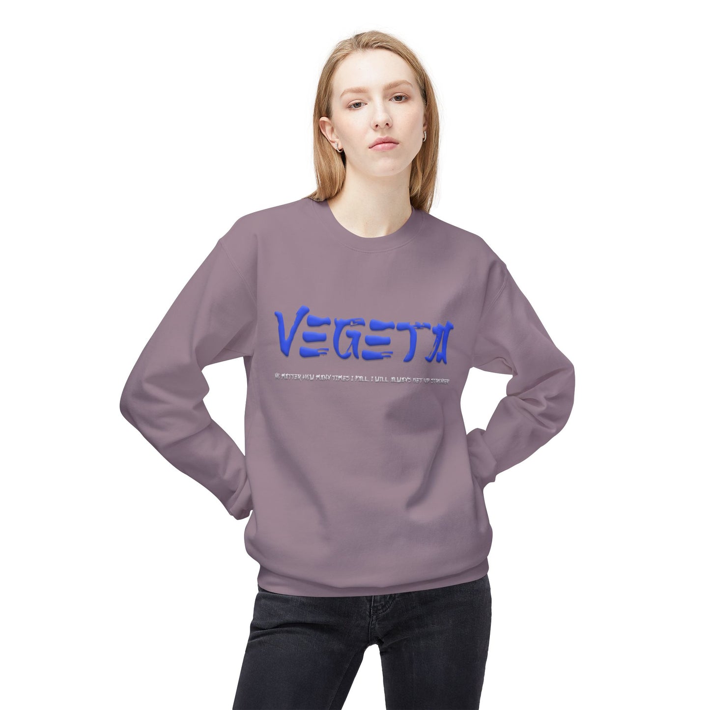 Unisex Midweight Softstyle Fleece Crewneck Sweatshirt - Vegeta