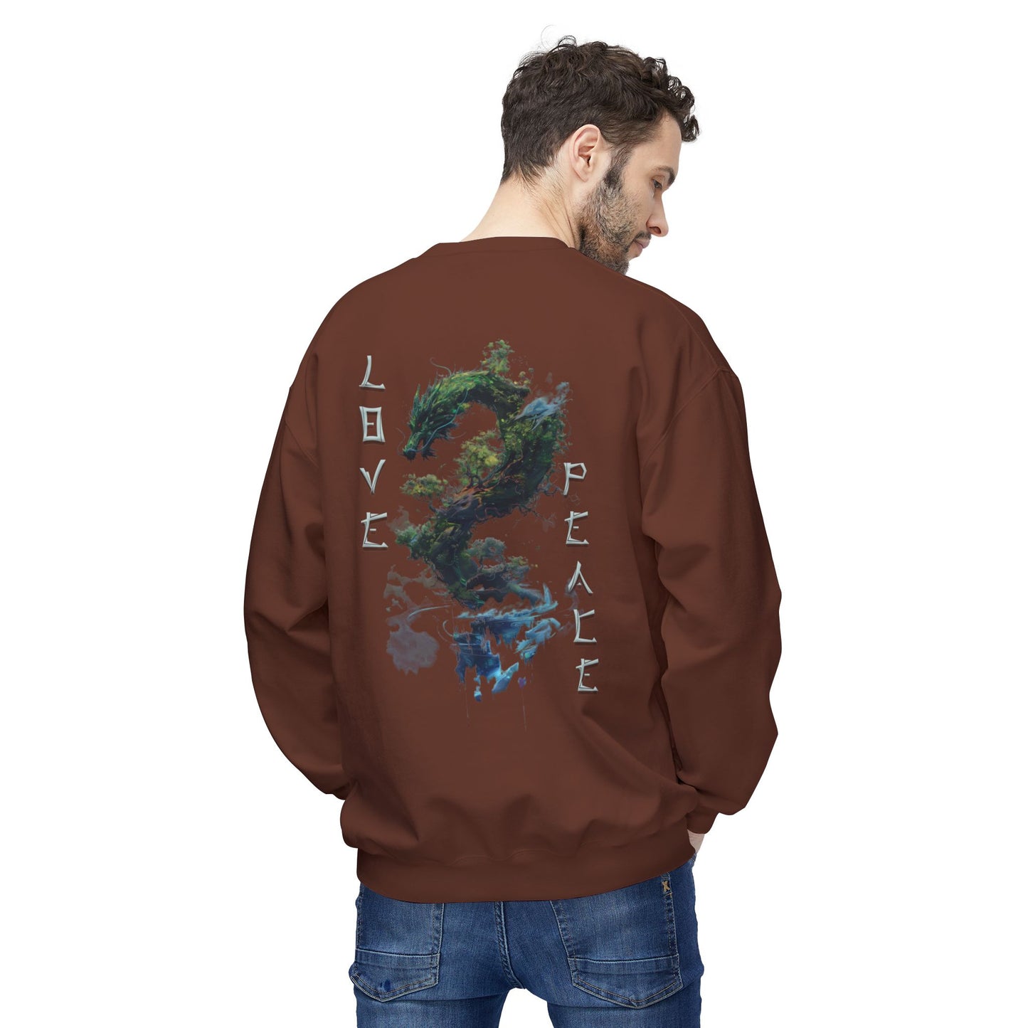 Unisex Midweight Softstyle Fleece Crewneck Sweatshirt - Dragon