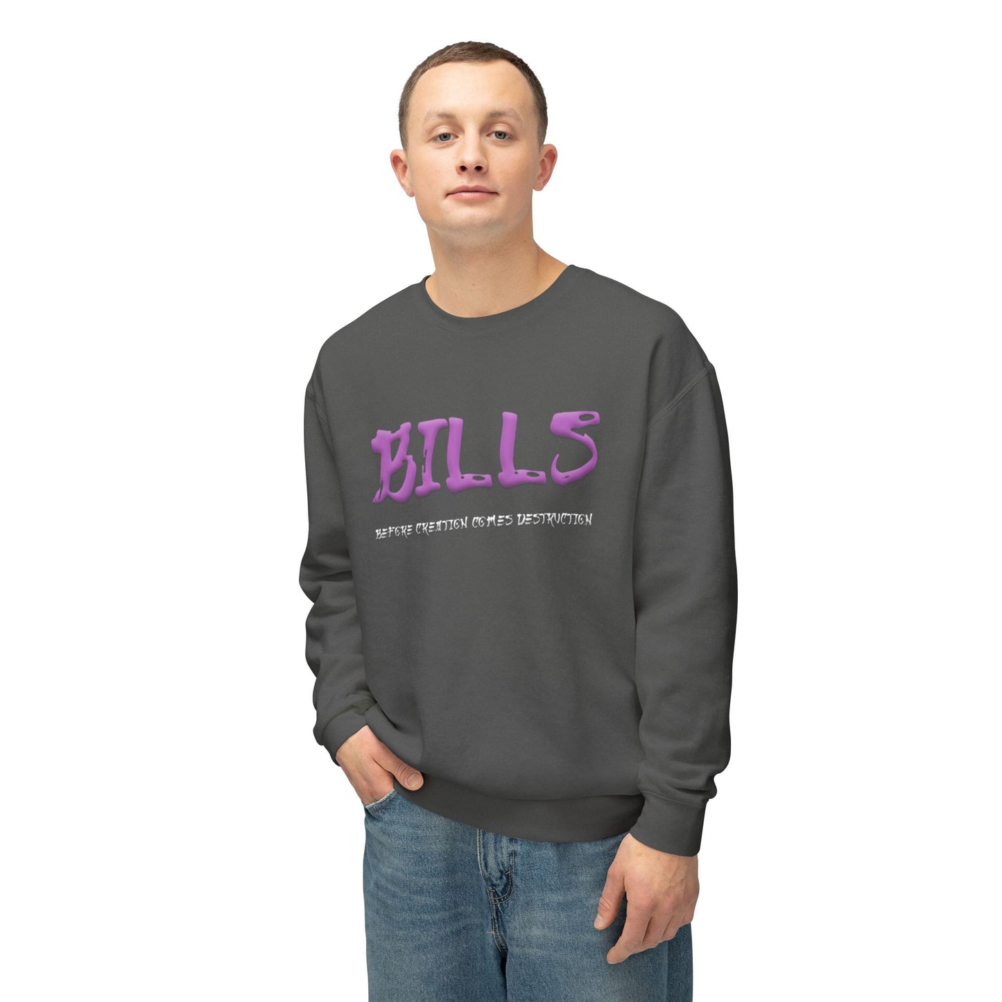 Unisex Lightweight Crewneck Sweatshirt - Bills