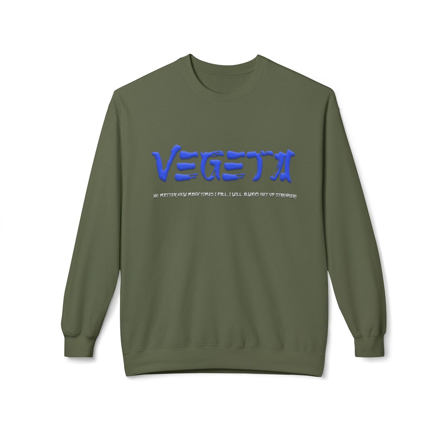 Unisex Midweight Softstyle Fleece Crewneck Sweatshirt - Vegeta