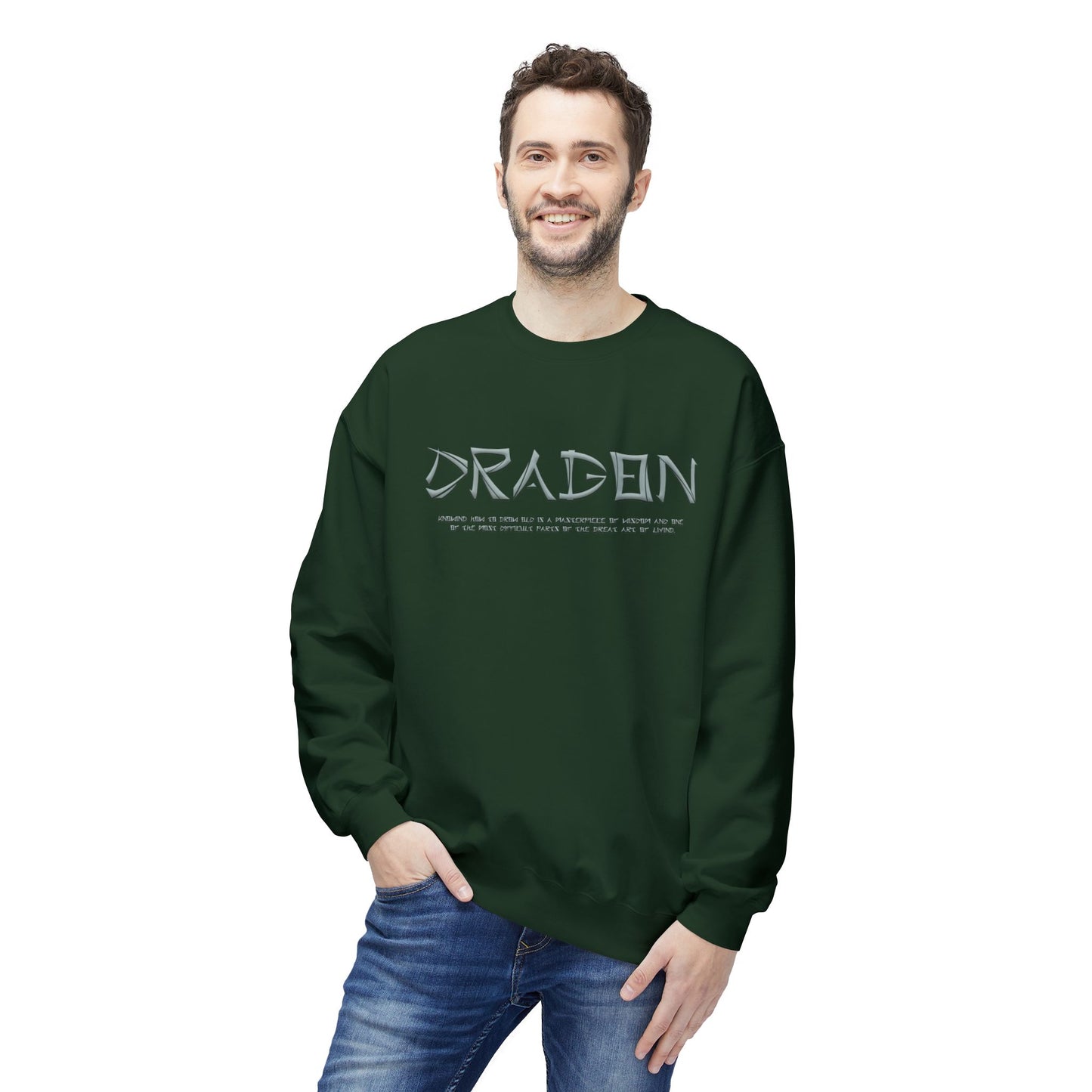 Unisex Midweight Softstyle Fleece Crewneck Sweatshirt - Dragon