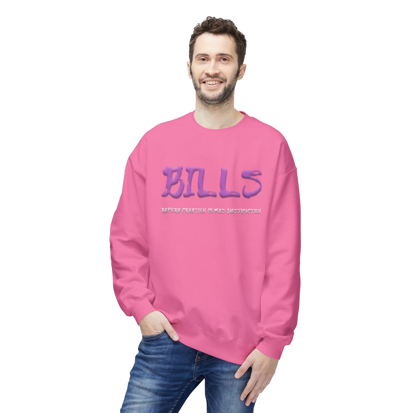 Unisex Midweight Softstyle Fleece Crewneck Sweatshirt - Bills