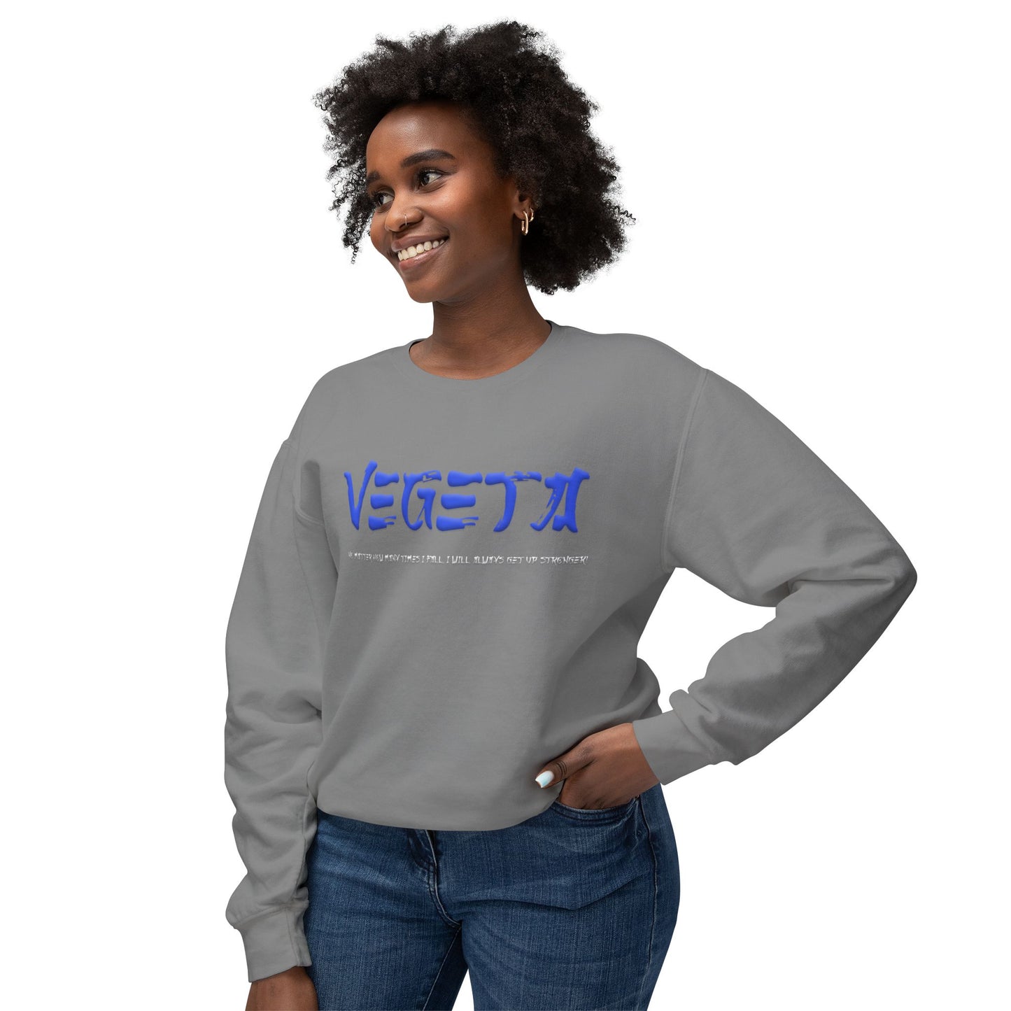 Unisex Lightweight Crewneck Sweatshirt - Vegeta