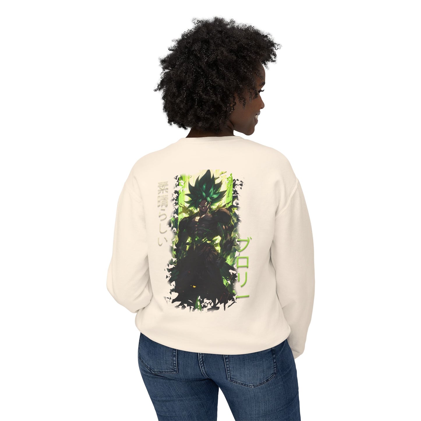 Unisex Lightweight Crewneck Sweatshirt - Broly