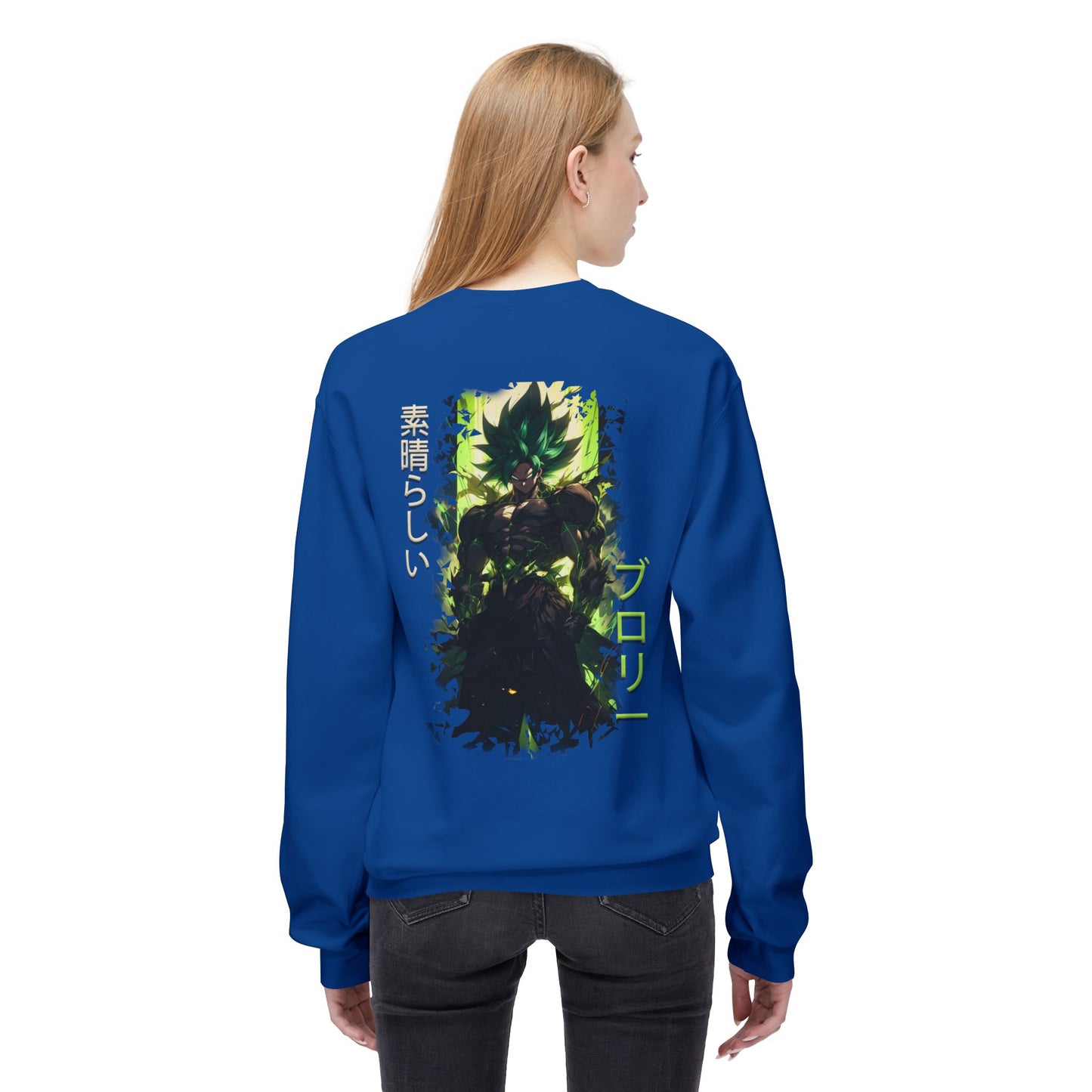 Unisex Midweight Softstyle Fleece Crewneck Sweatshirt - Broly