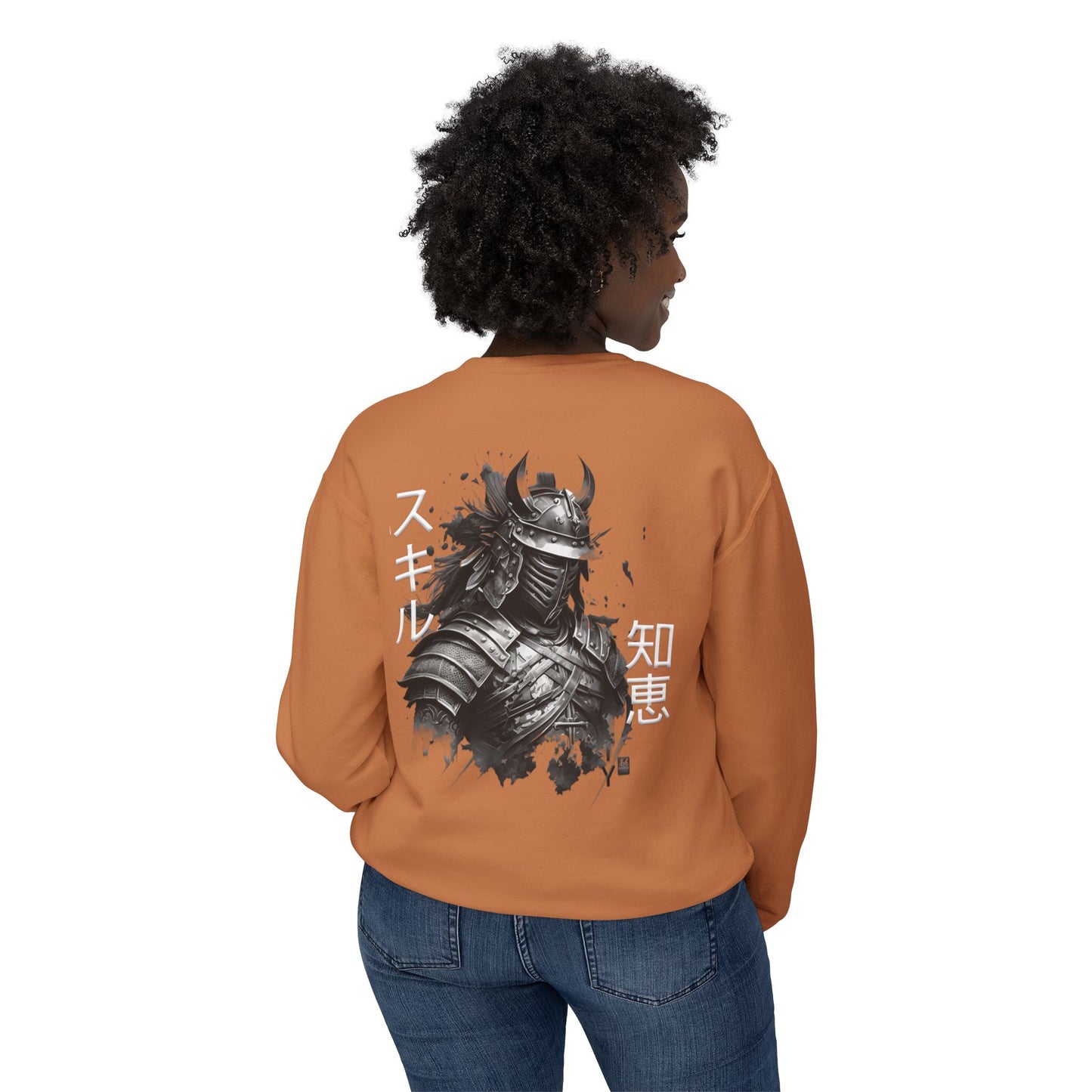 Unisex Lightweight Crewneck Sweatshirt - Samurai Jap