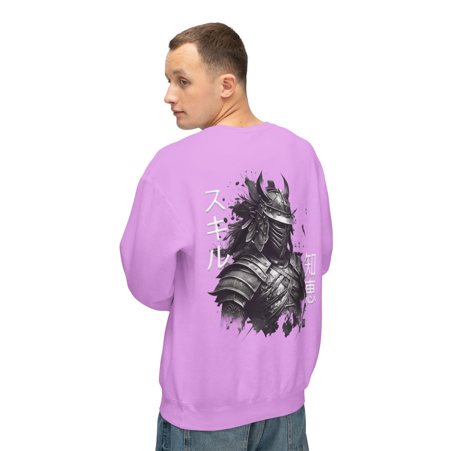 Unisex Lightweight Crewneck Sweatshirt - Samurai Jap