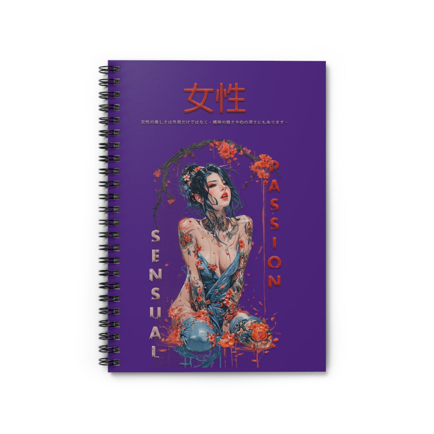 Spiral Notebook - Ruled Line - Women Purple
