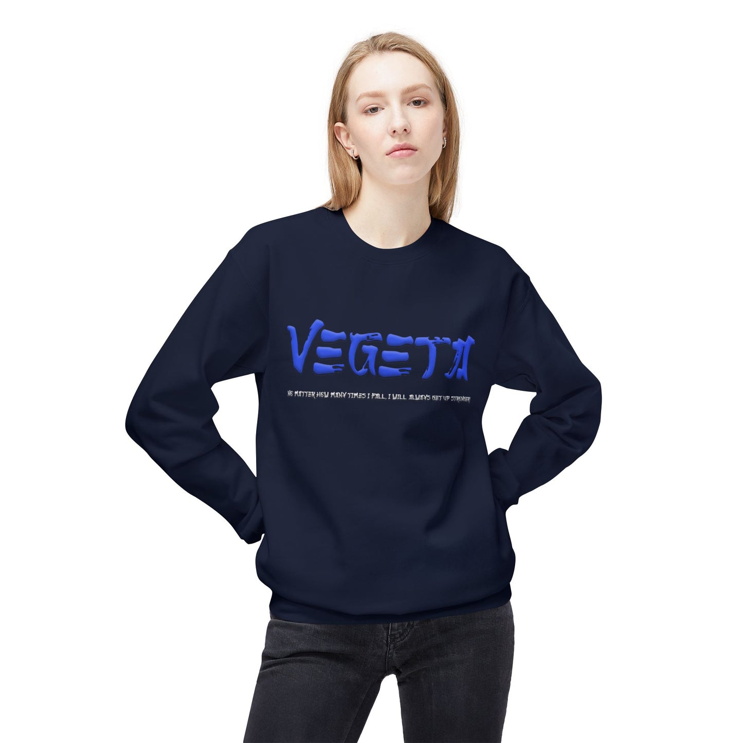 Unisex Midweight Softstyle Fleece Crewneck Sweatshirt - Vegeta