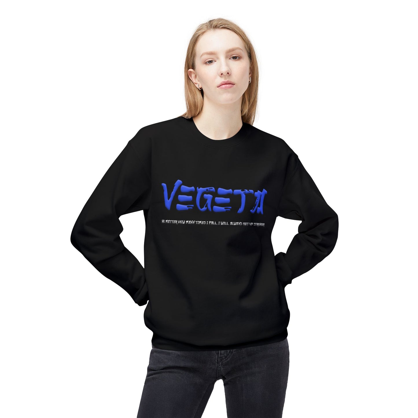 Unisex Midweight Softstyle Fleece Crewneck Sweatshirt - Vegeta