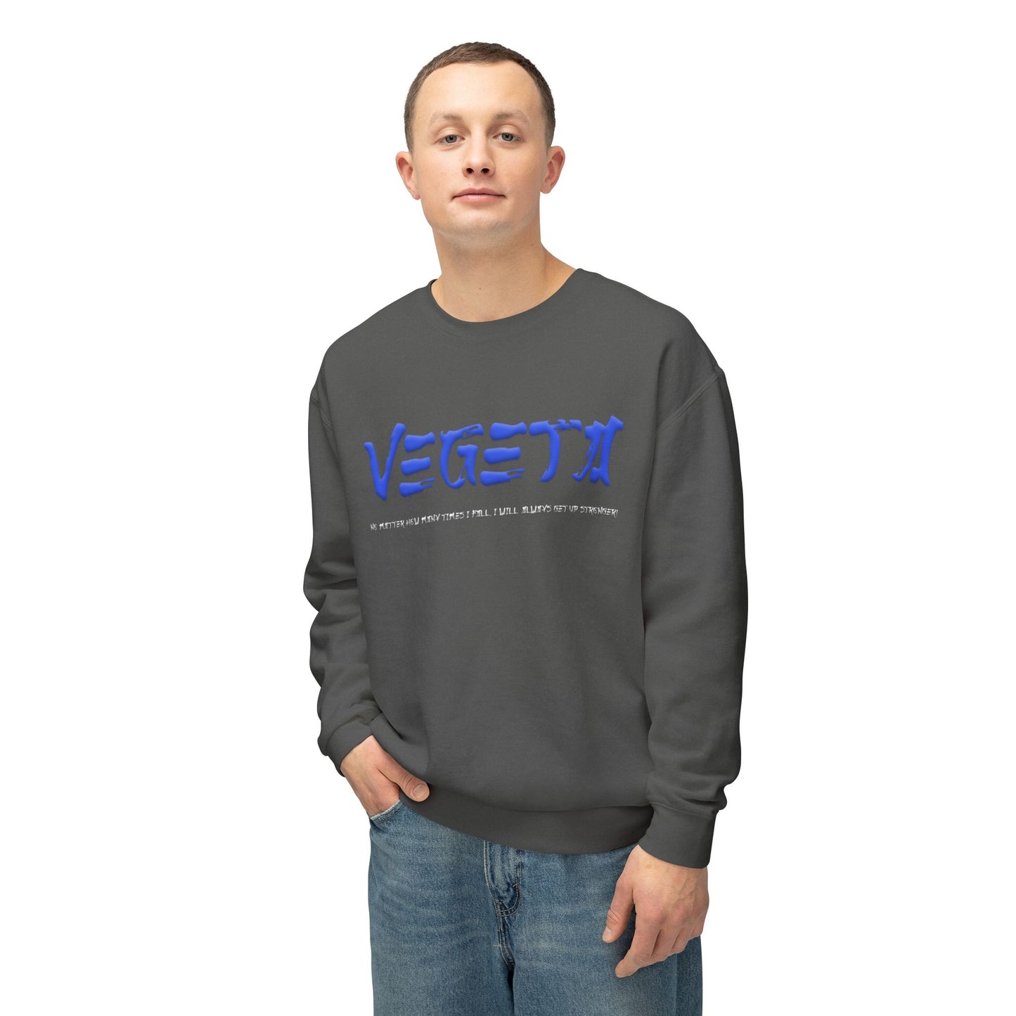Unisex Lightweight Crewneck Sweatshirt - Vegeta