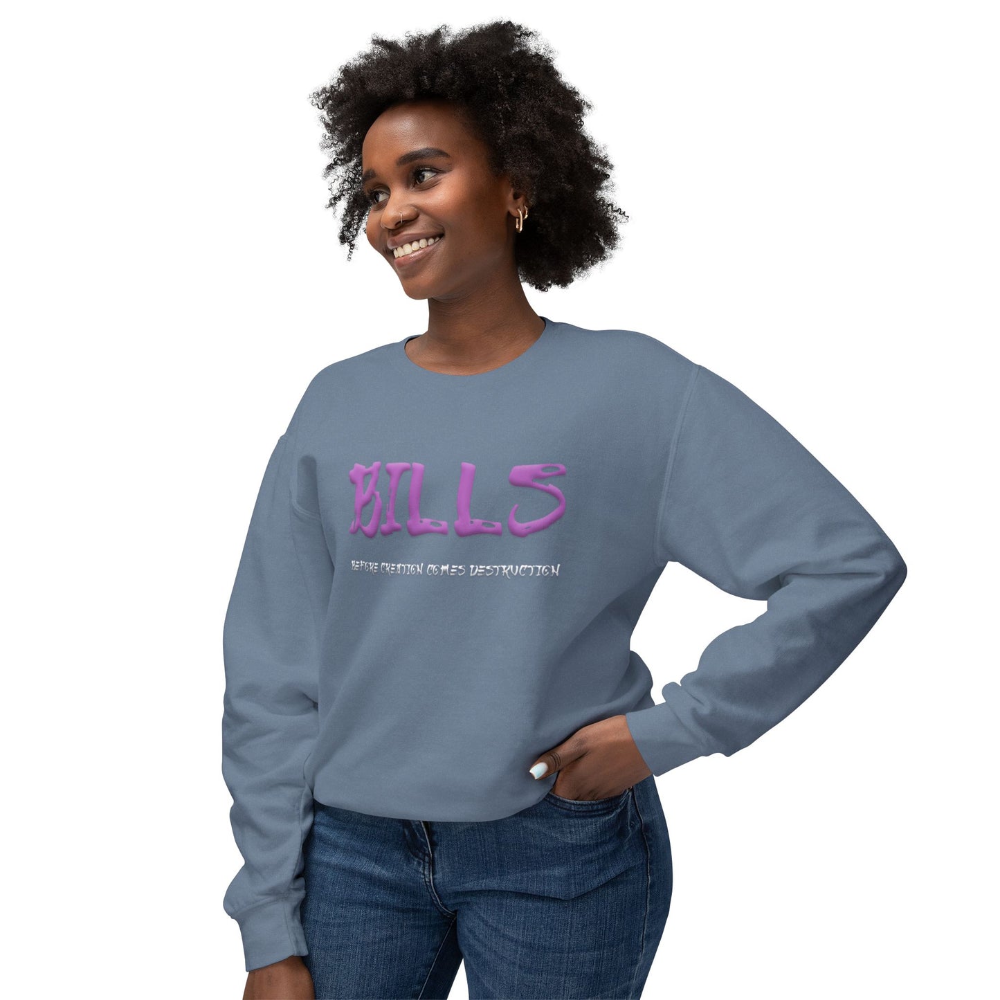 Unisex Lightweight Crewneck Sweatshirt - Bills