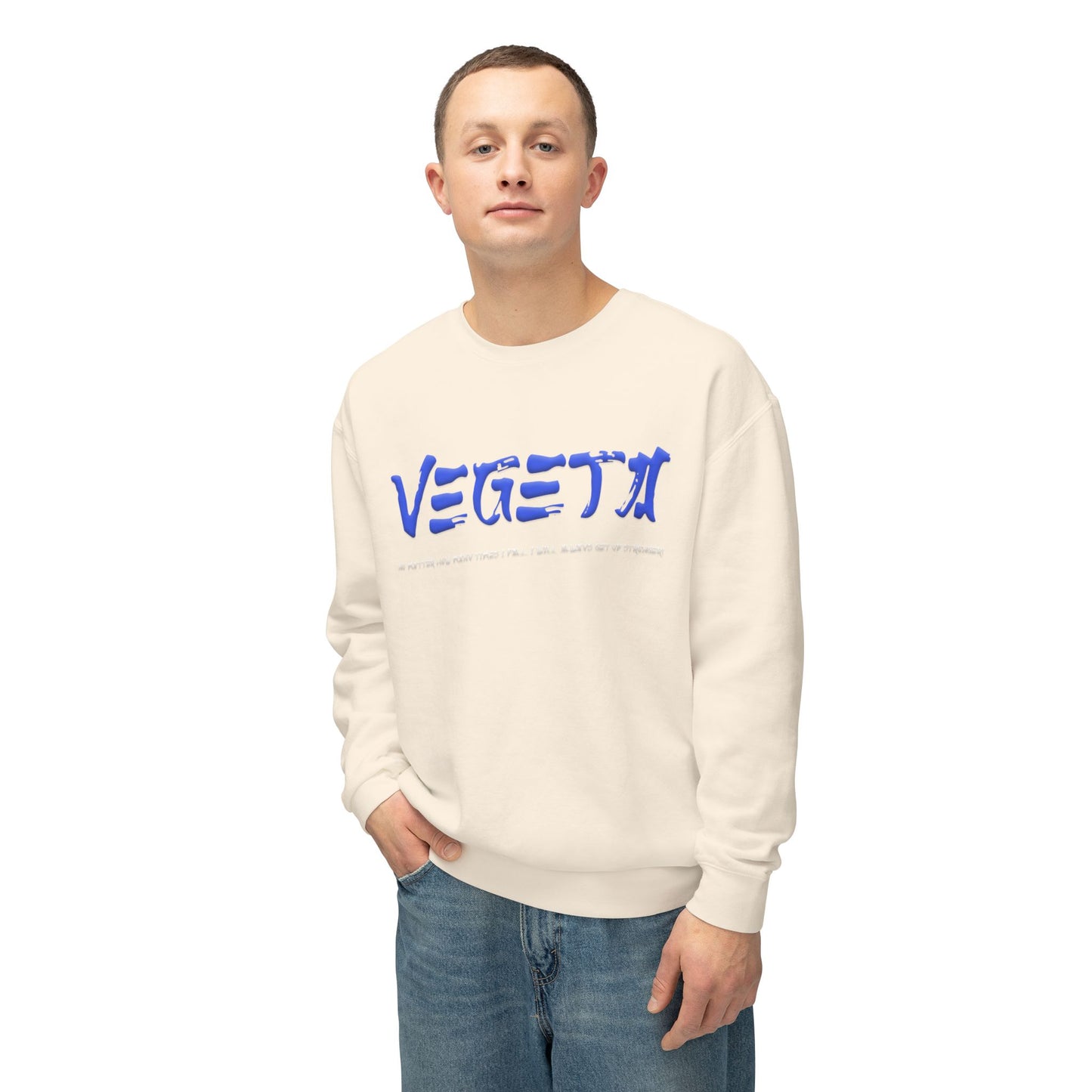 Unisex Lightweight Crewneck Sweatshirt - Vegeta