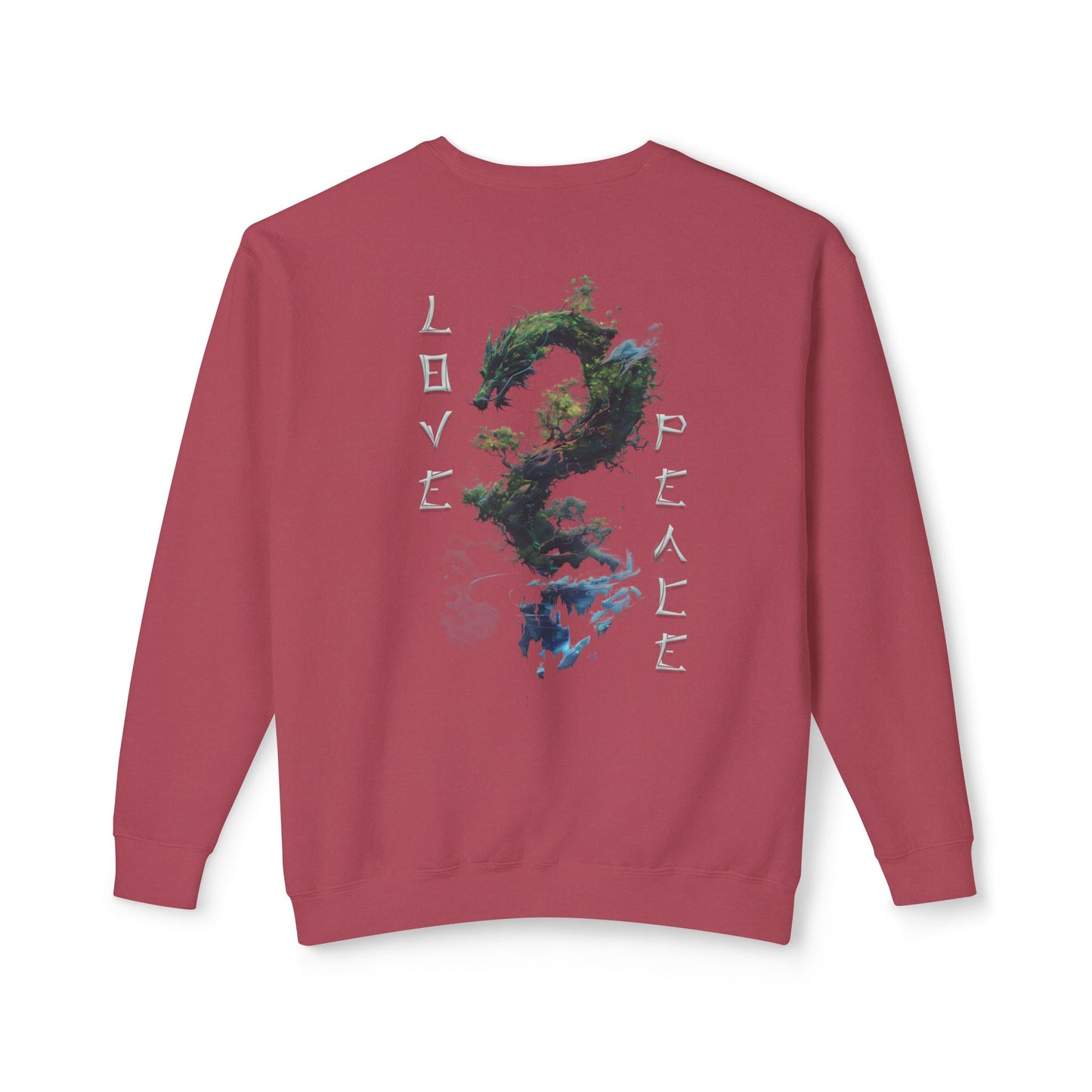 Unisex Lightweight Crewneck Sweatshirt - Dragon
