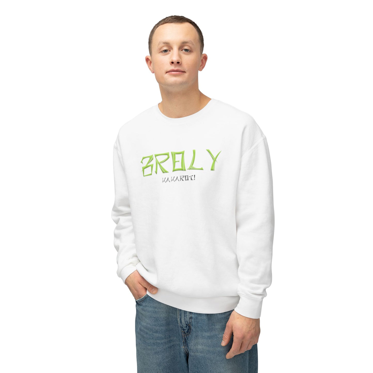 Unisex Lightweight Crewneck Sweatshirt - Broly