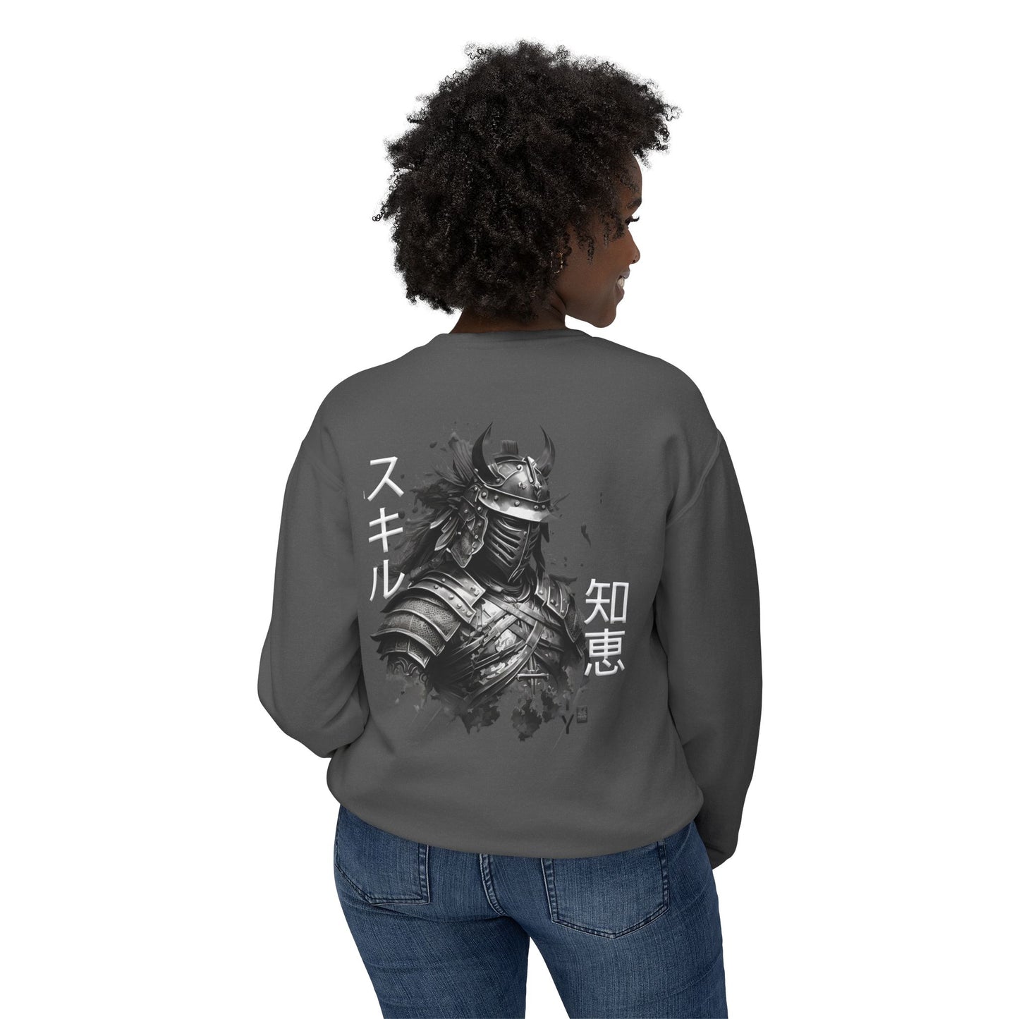 Unisex Lightweight Crewneck Sweatshirt - Samurai Jap