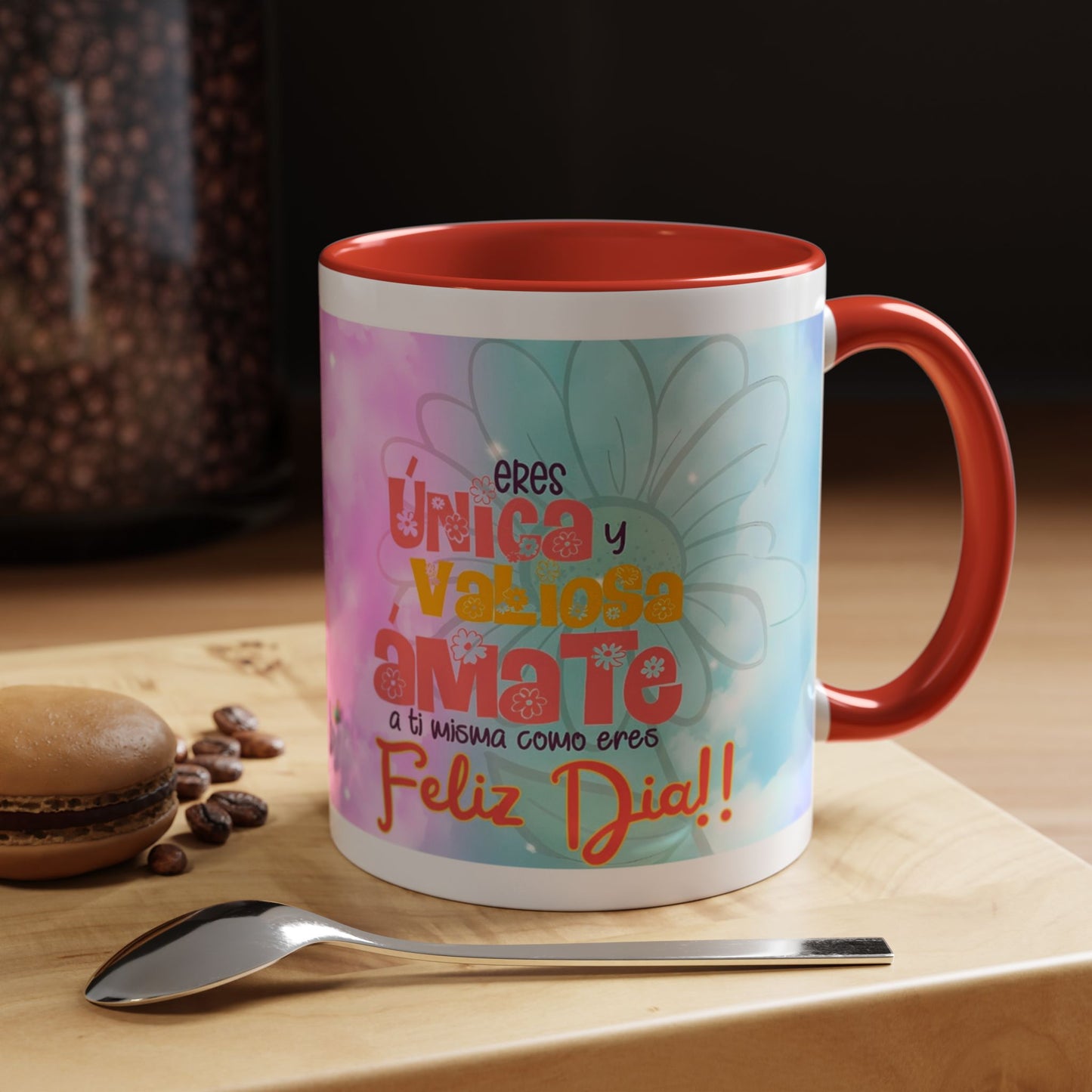 Mug de 11oz con mensajes personalizados- (PERSONALIZABLES)