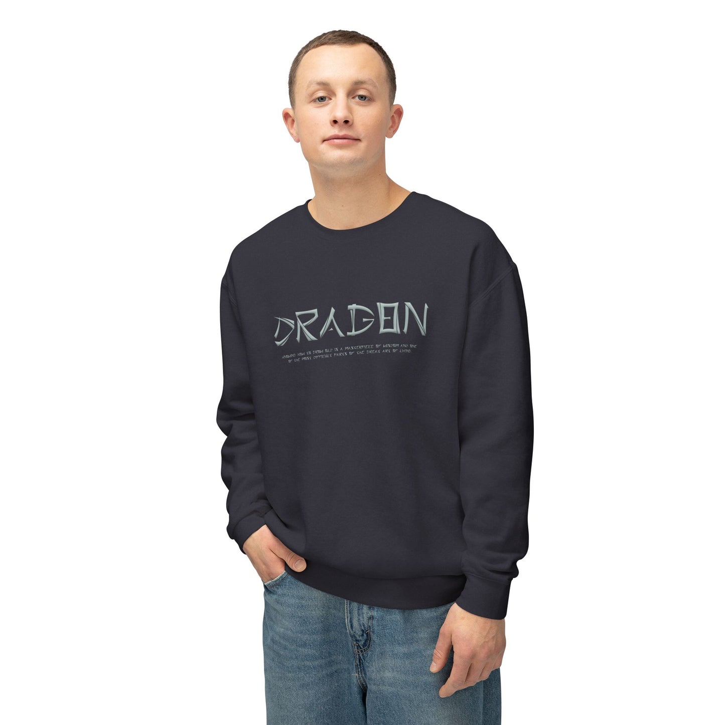 Unisex Lightweight Crewneck Sweatshirt - Dragon
