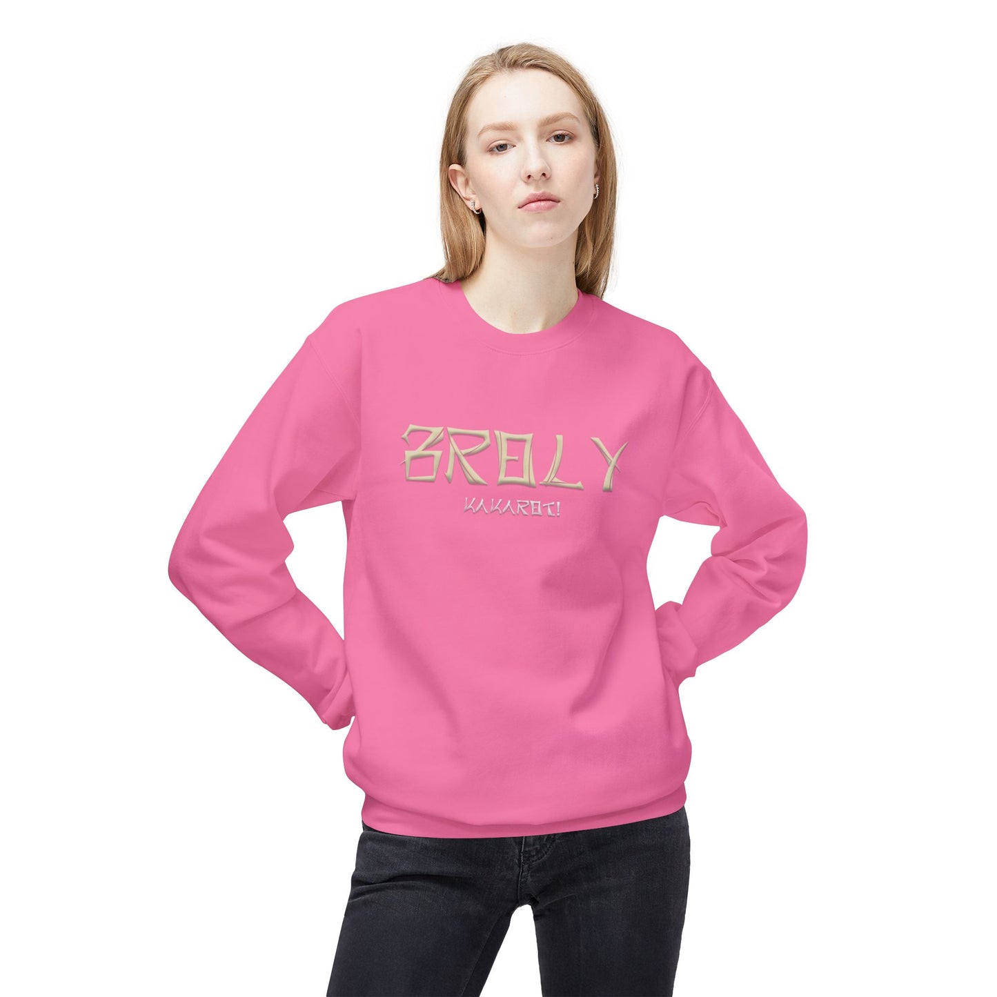 Unisex Midweight Softstyle Fleece Crewneck Sweatshirt - Broly