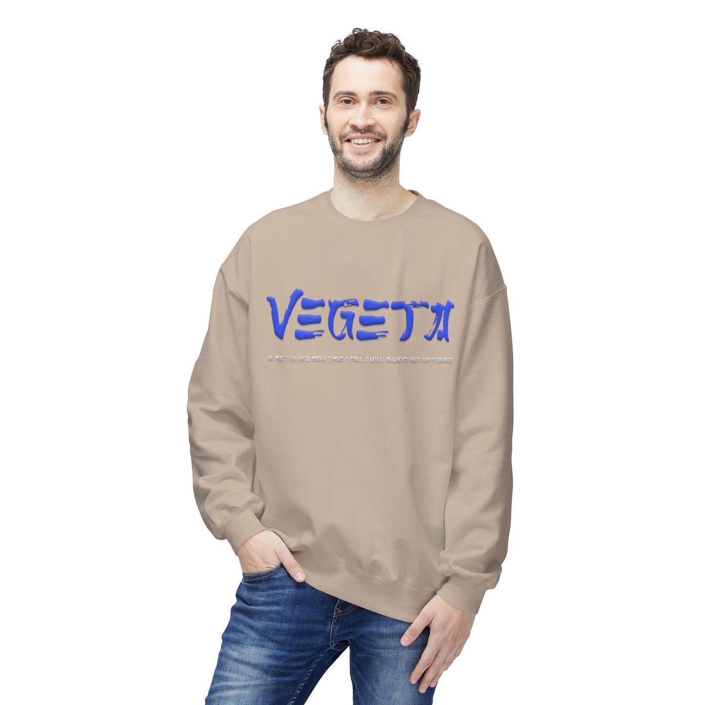 Unisex Midweight Softstyle Fleece Crewneck Sweatshirt - Vegeta