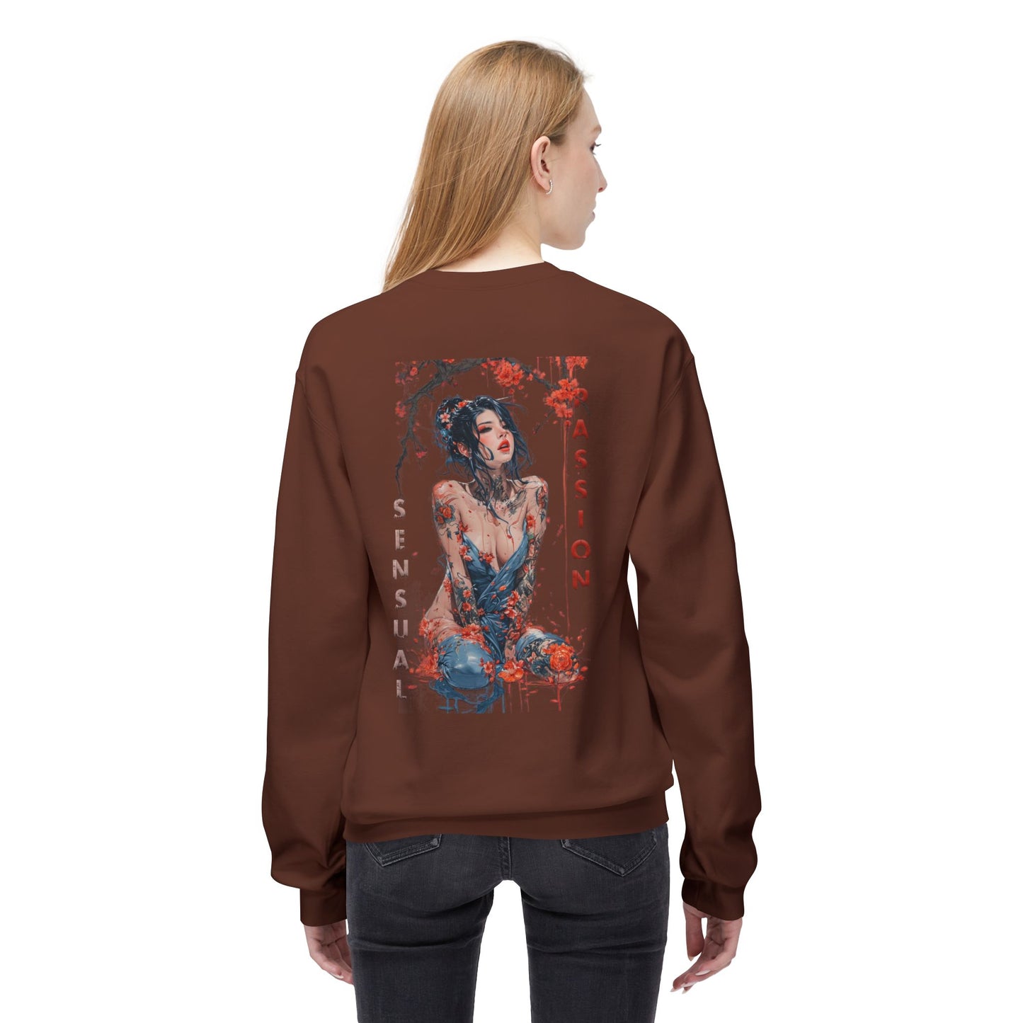 Unisex Midweight Softstyle Fleece Crewneck Sweatshirt - Women