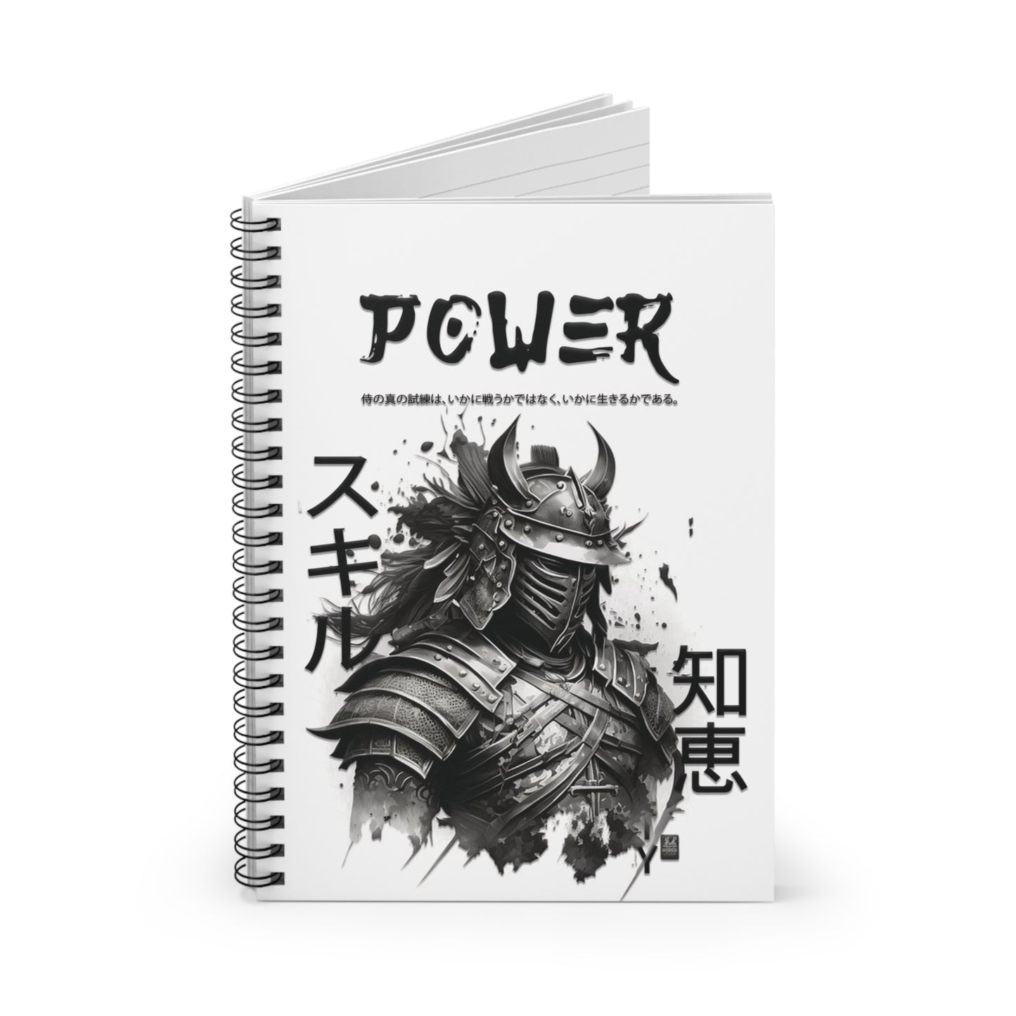 Spiral Notebook - Ruled Line - Samurai Jap