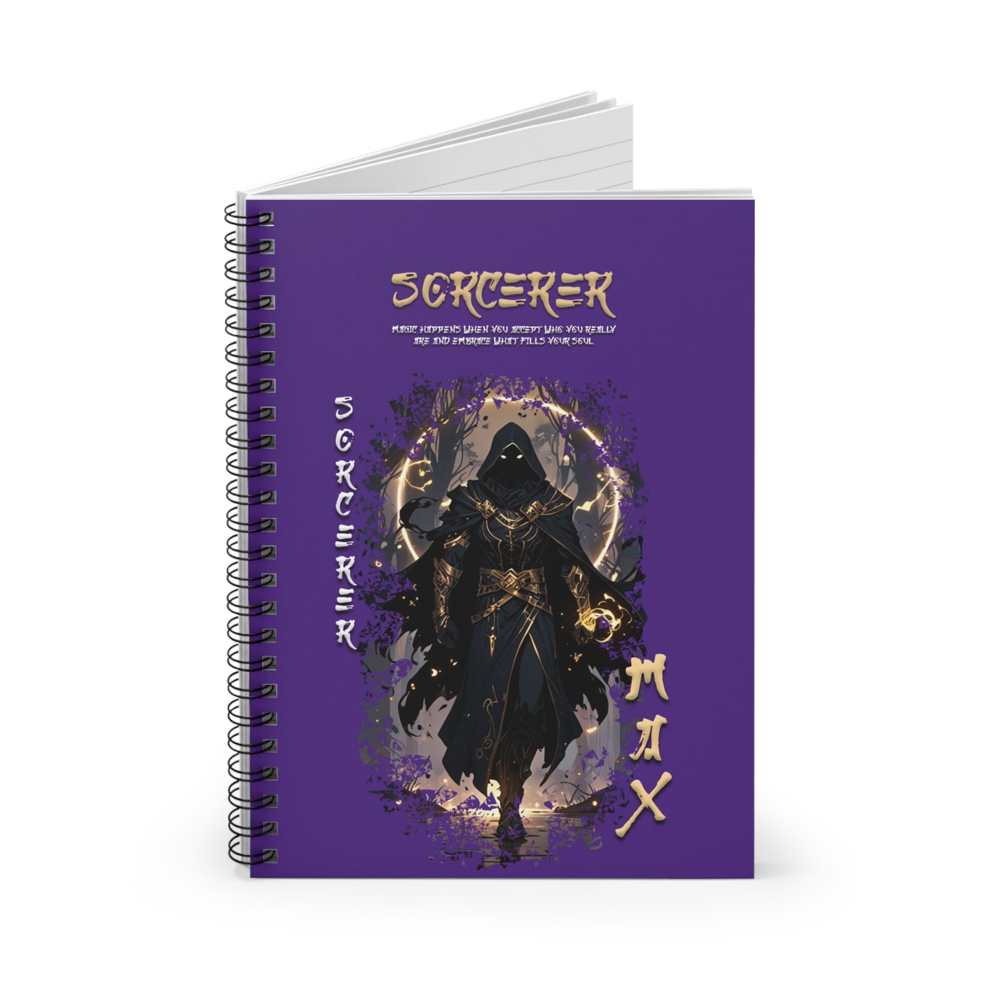 Spiral Notebook - Ruled Line - Sorcerer Purple