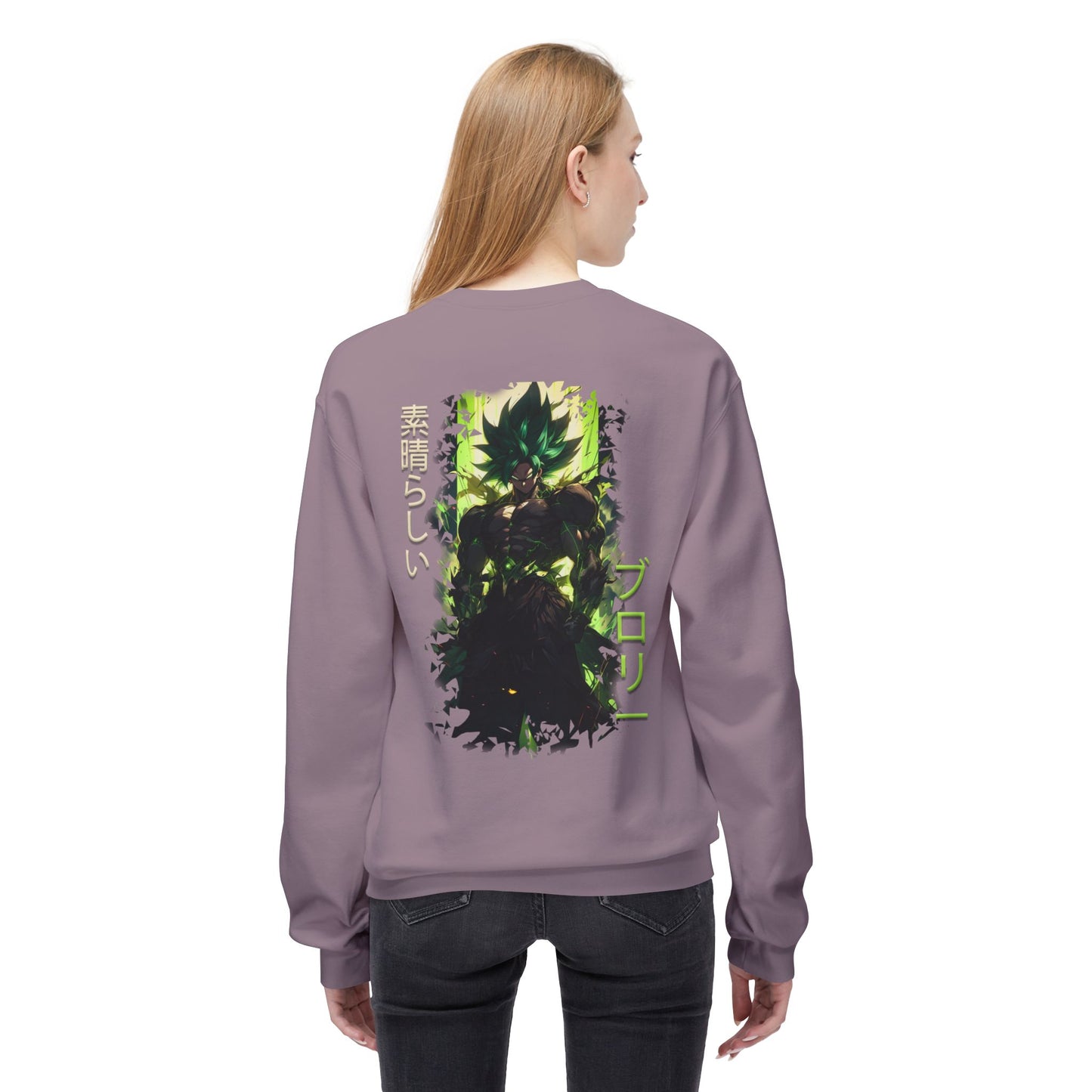 Unisex Midweight Softstyle Fleece Crewneck Sweatshirt - Broly