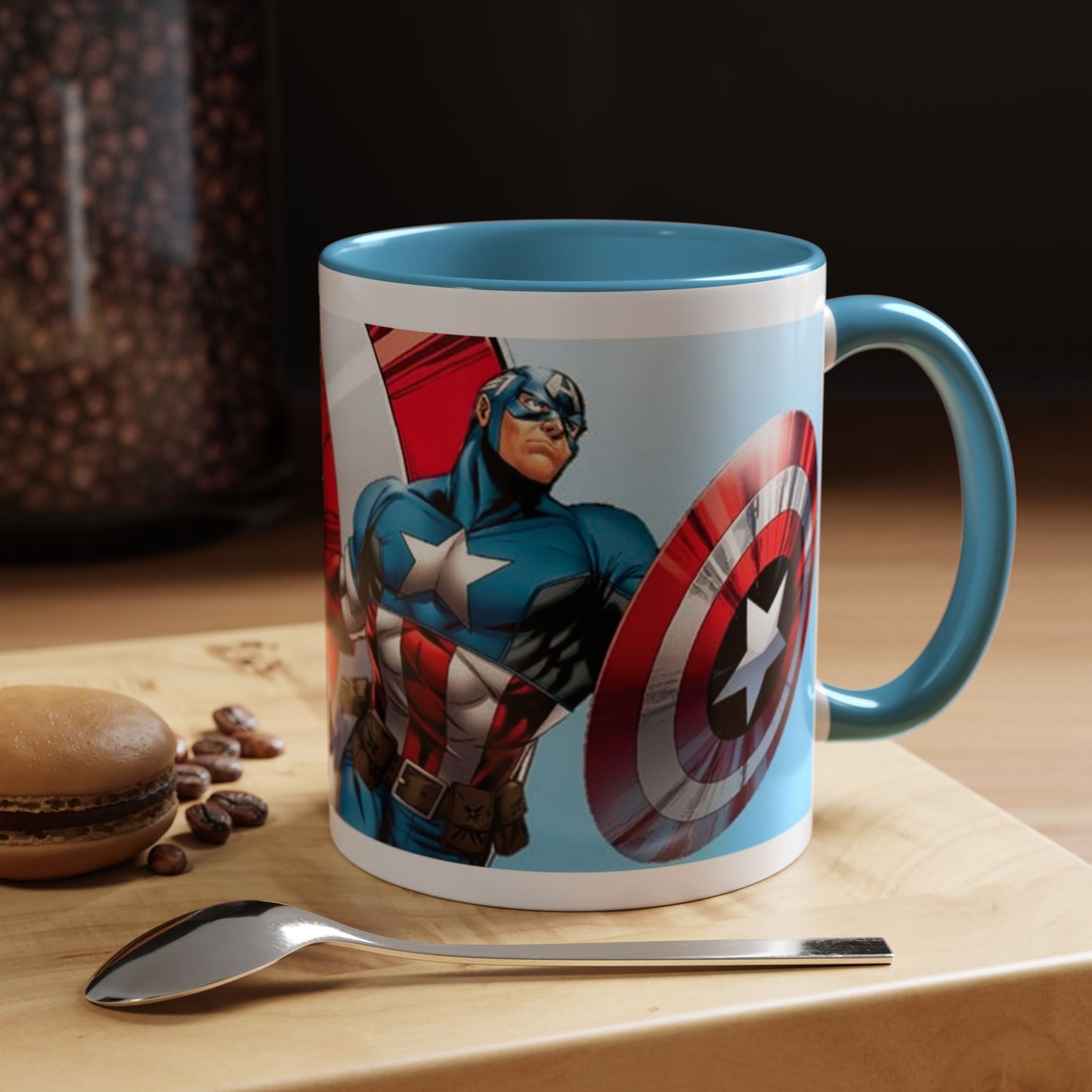 Mug de 11oz con estilos de tus superheroes- (PERSONALIZABLES)