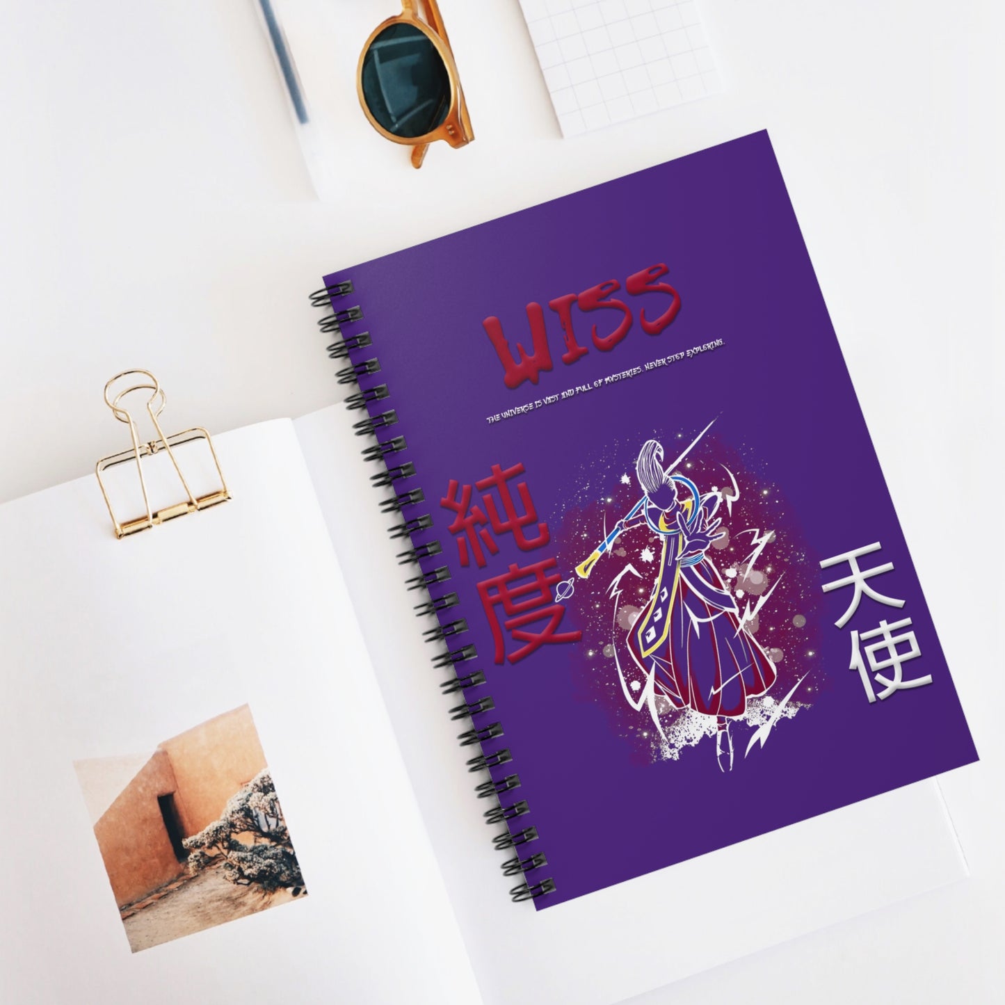 Spiral Notebook - Ruled Line - Wiss Purple