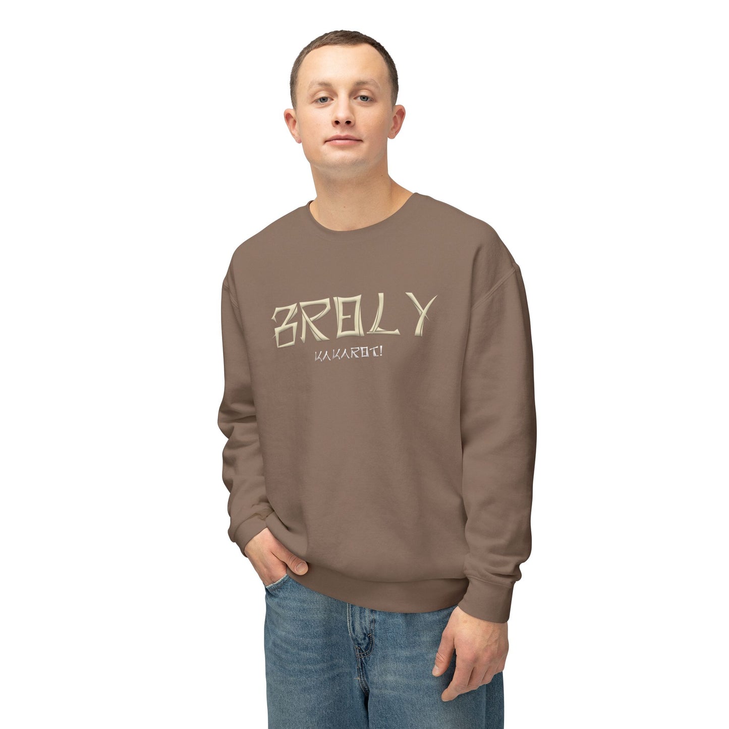 Unisex Lightweight Crewneck Sweatshirt - Broly