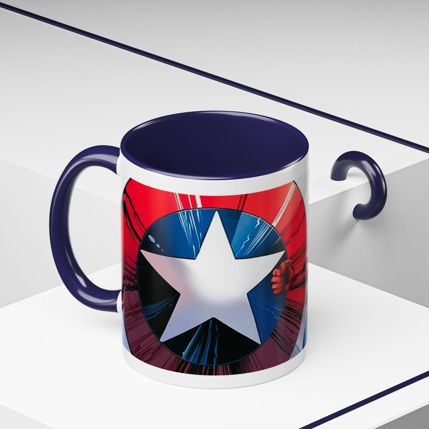 Mug de 11oz con estilos de tus superheroes- (PERSONALIZABLES)