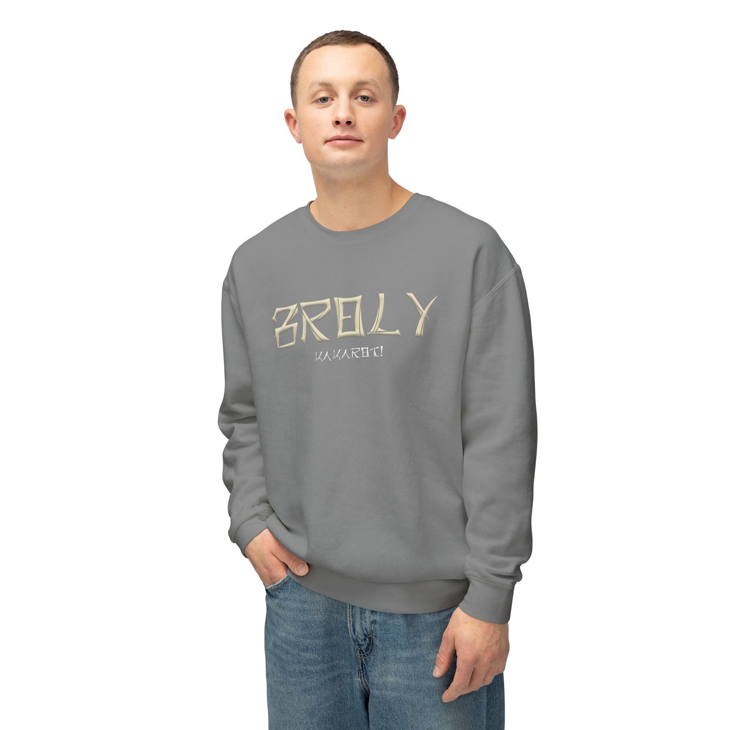 Unisex Lightweight Crewneck Sweatshirt - Broly