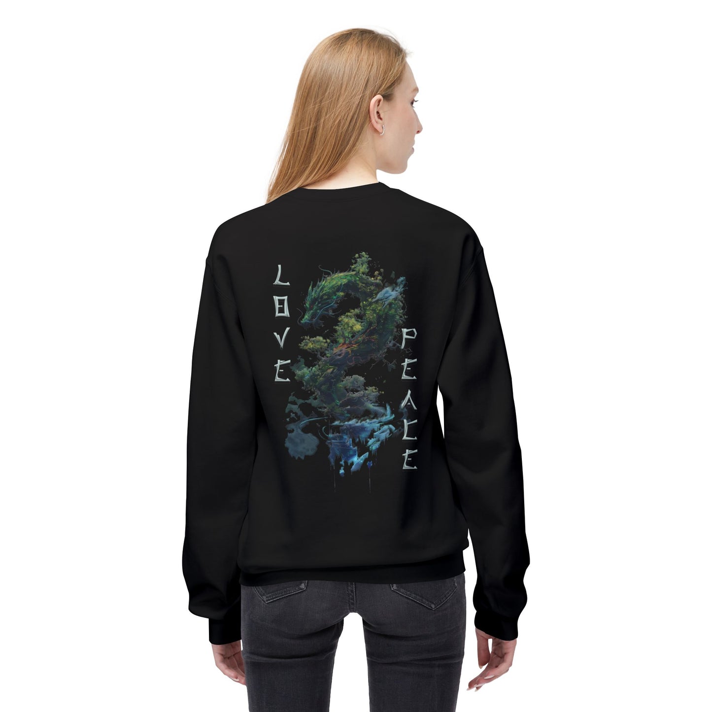 Unisex Midweight Softstyle Fleece Crewneck Sweatshirt - Dragon