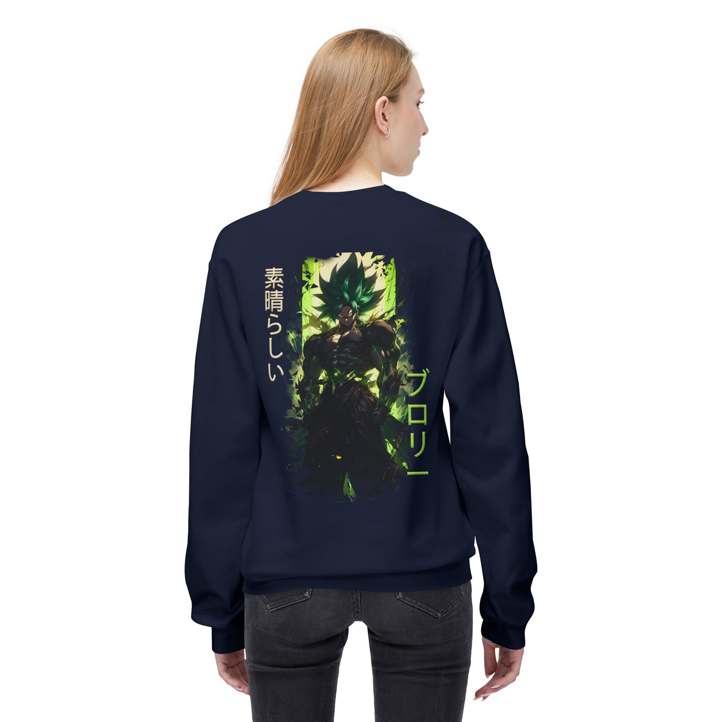 Unisex Midweight Softstyle Fleece Crewneck Sweatshirt - Broly