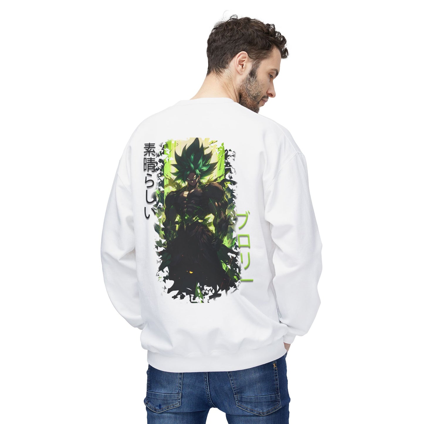 Unisex Midweight Softstyle Fleece Crewneck Sweatshirt - Broly