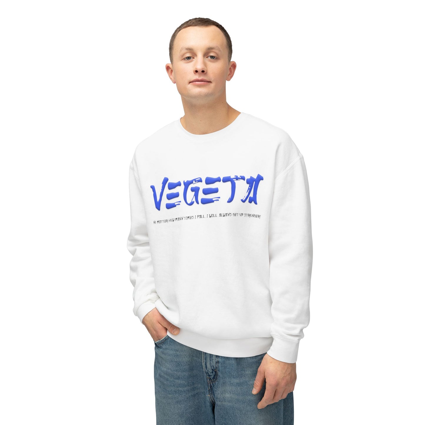 Unisex Lightweight Crewneck Sweatshirt - Vegeta