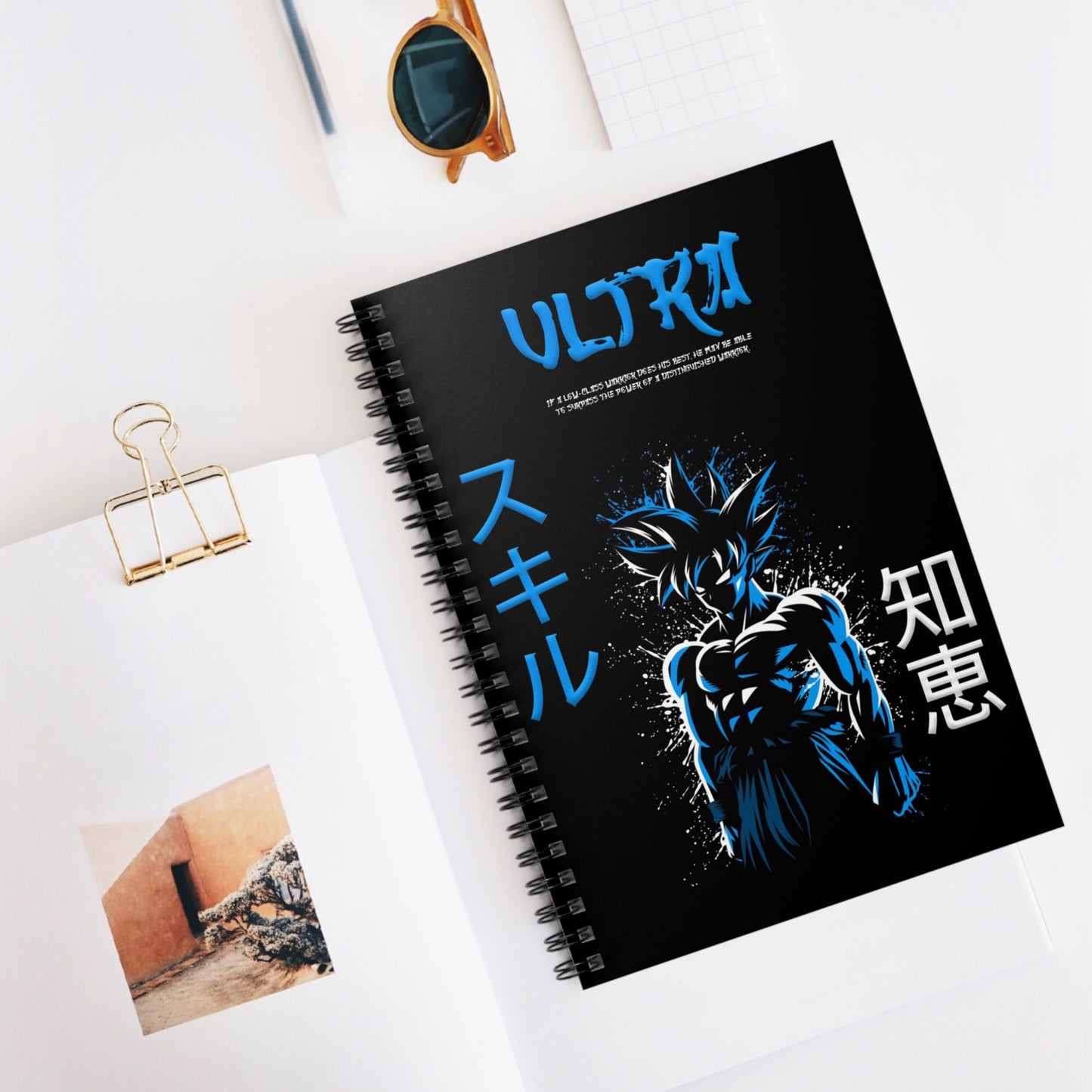 Spiral Notebook - Ruled Line - Ultra Black