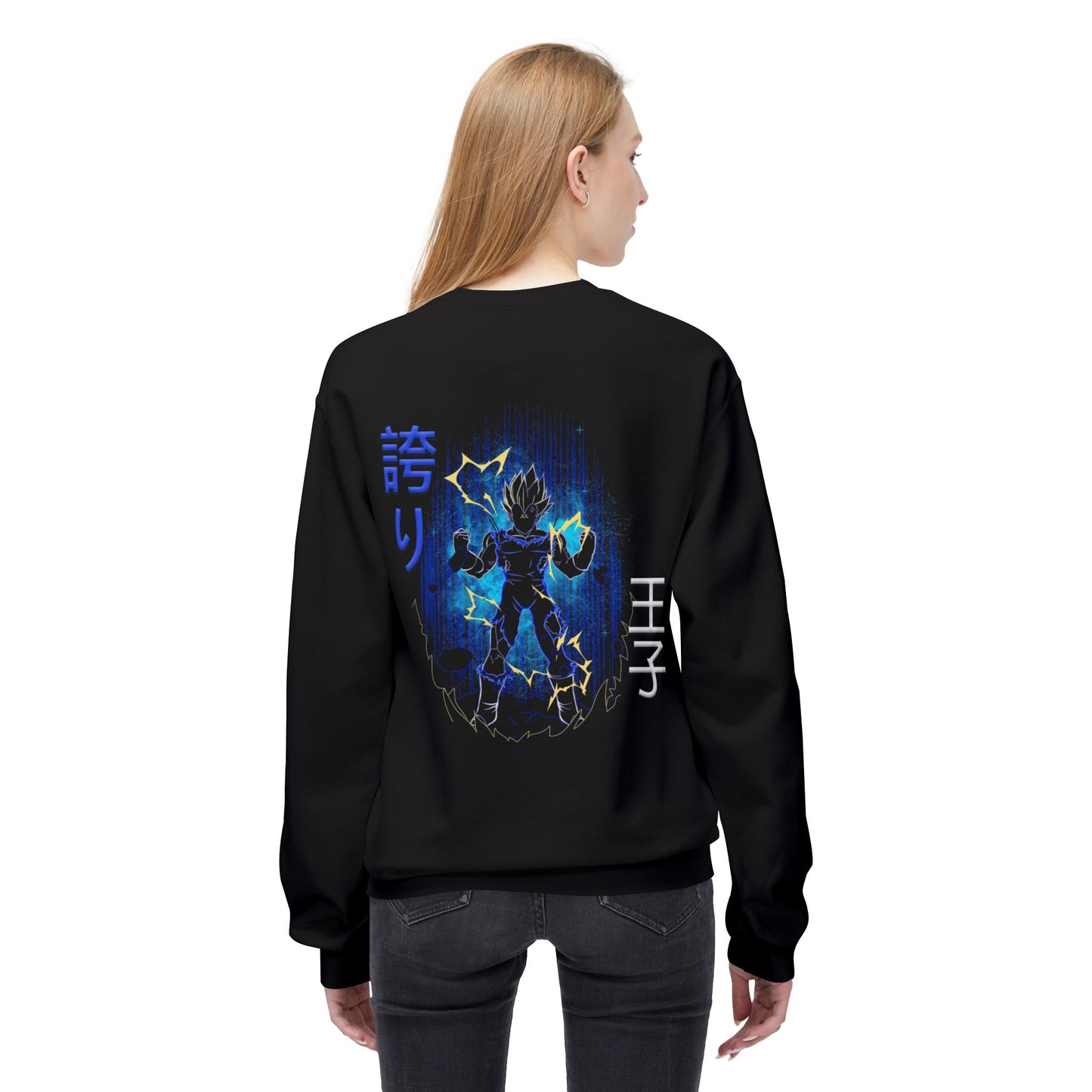 Unisex Midweight Softstyle Fleece Crewneck Sweatshirt - Vegeta