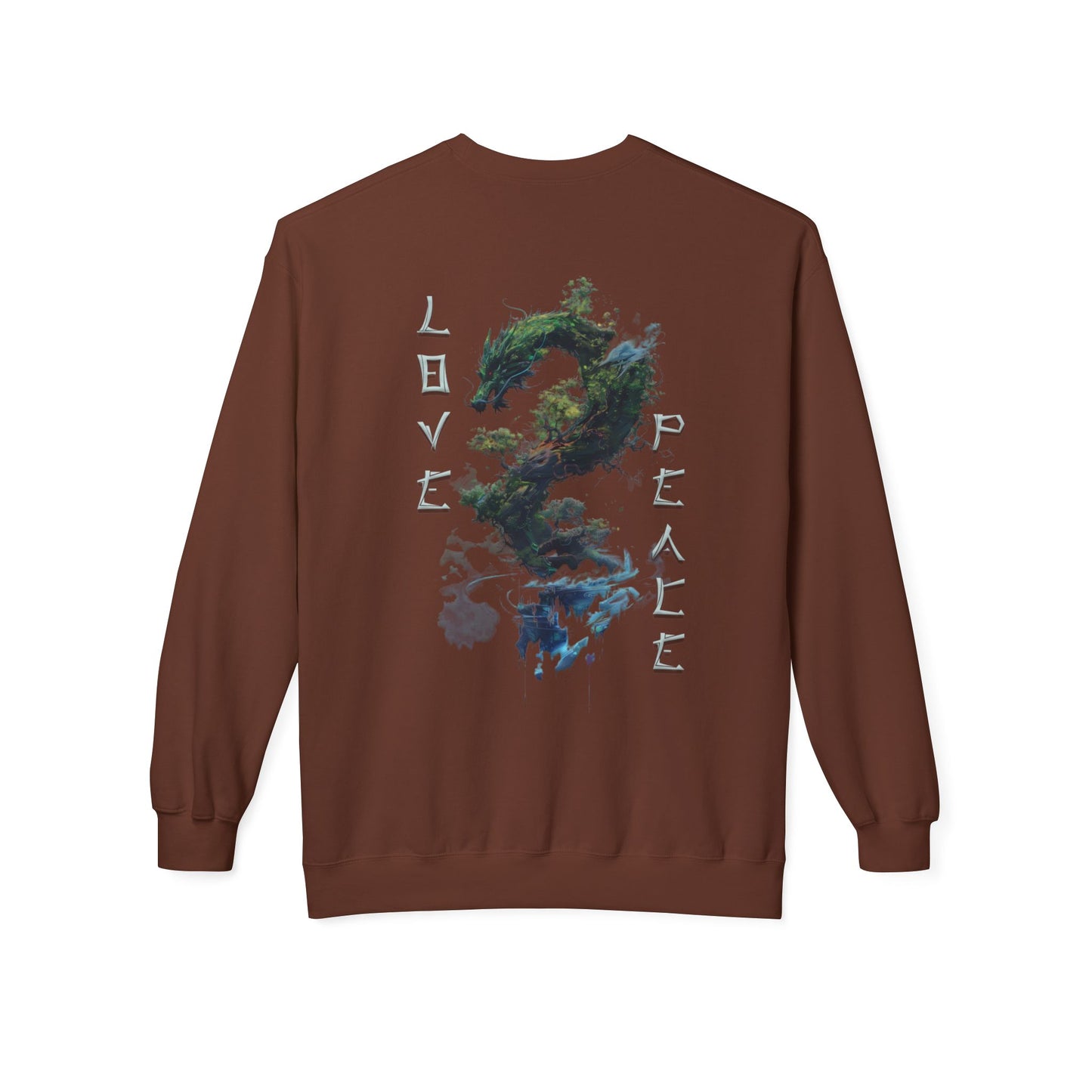 Unisex Midweight Softstyle Fleece Crewneck Sweatshirt - Dragon