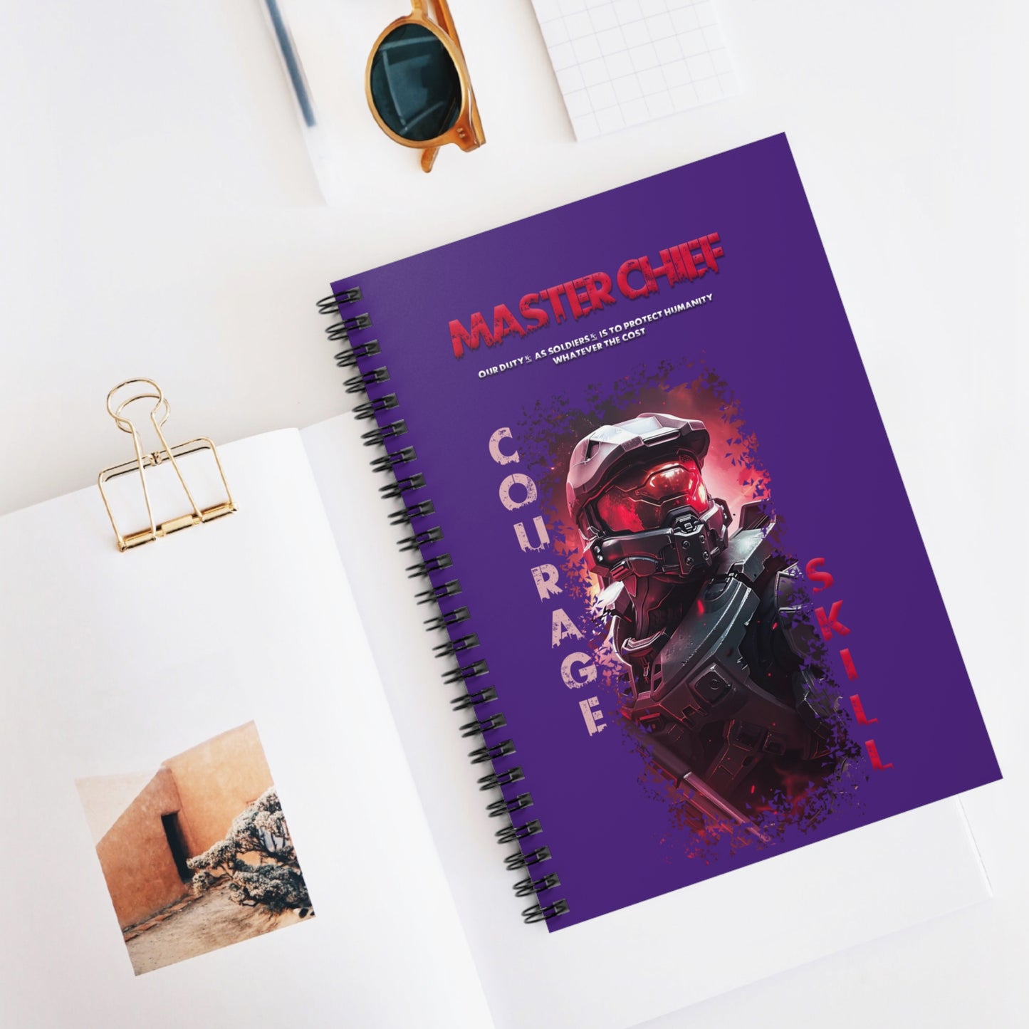 Spiral Notebook - Ruled Line - Master Purple