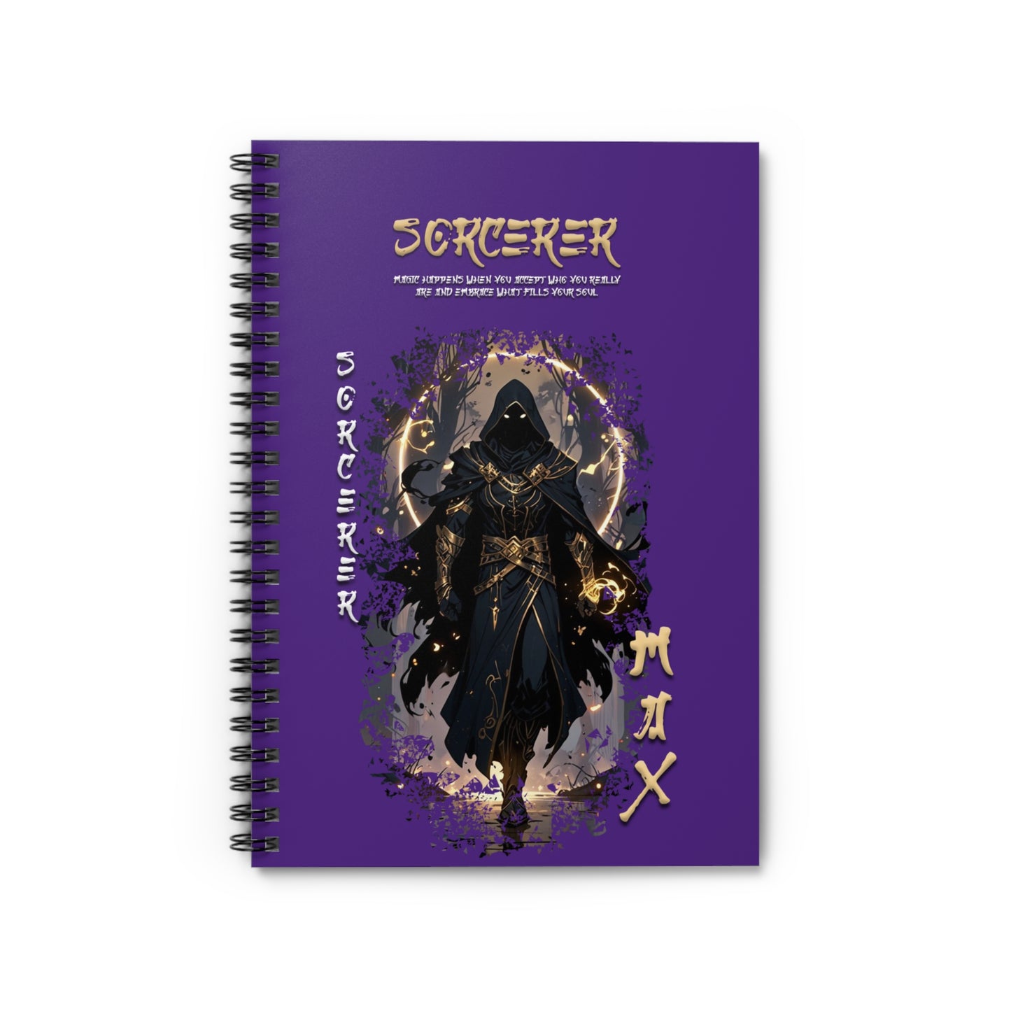 Spiral Notebook - Ruled Line - Sorcerer Purple