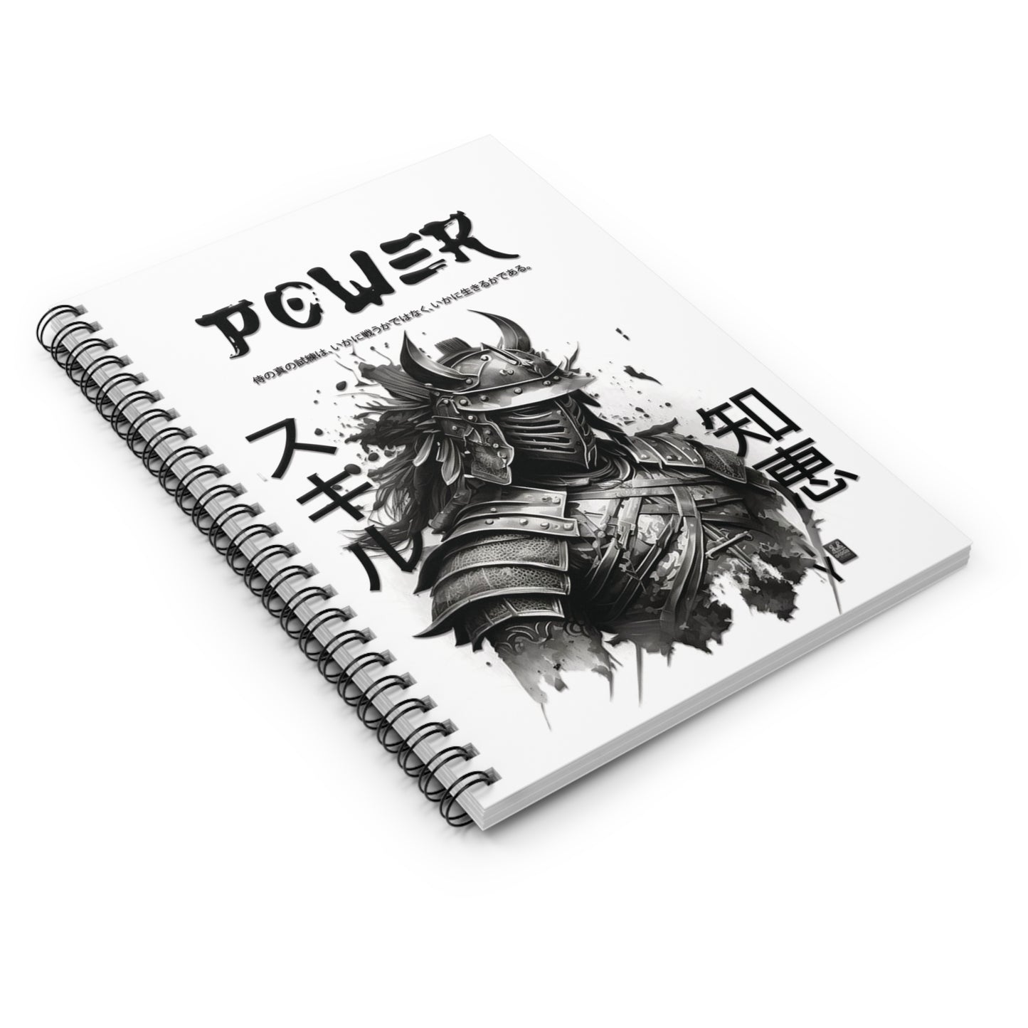 Spiral Notebook - Ruled Line - Samurai Jap