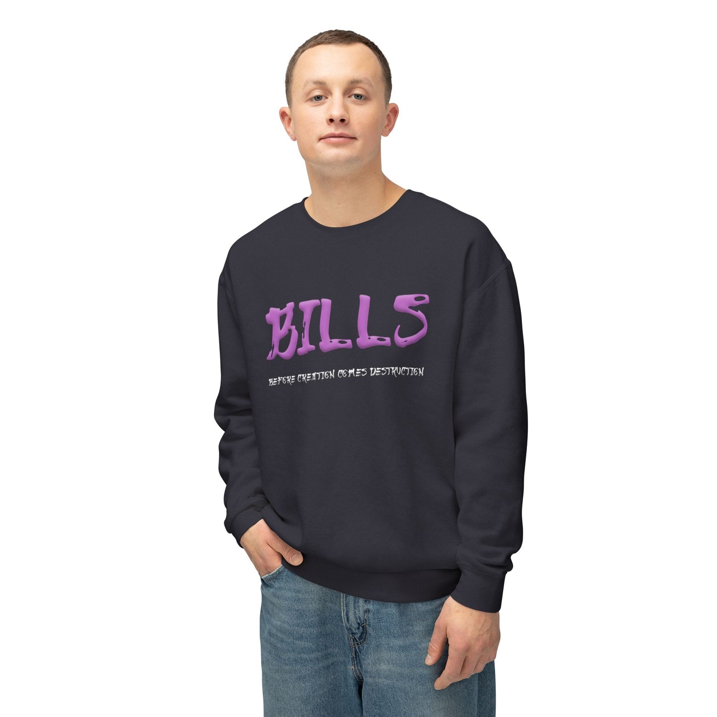 Unisex Lightweight Crewneck Sweatshirt - Bills