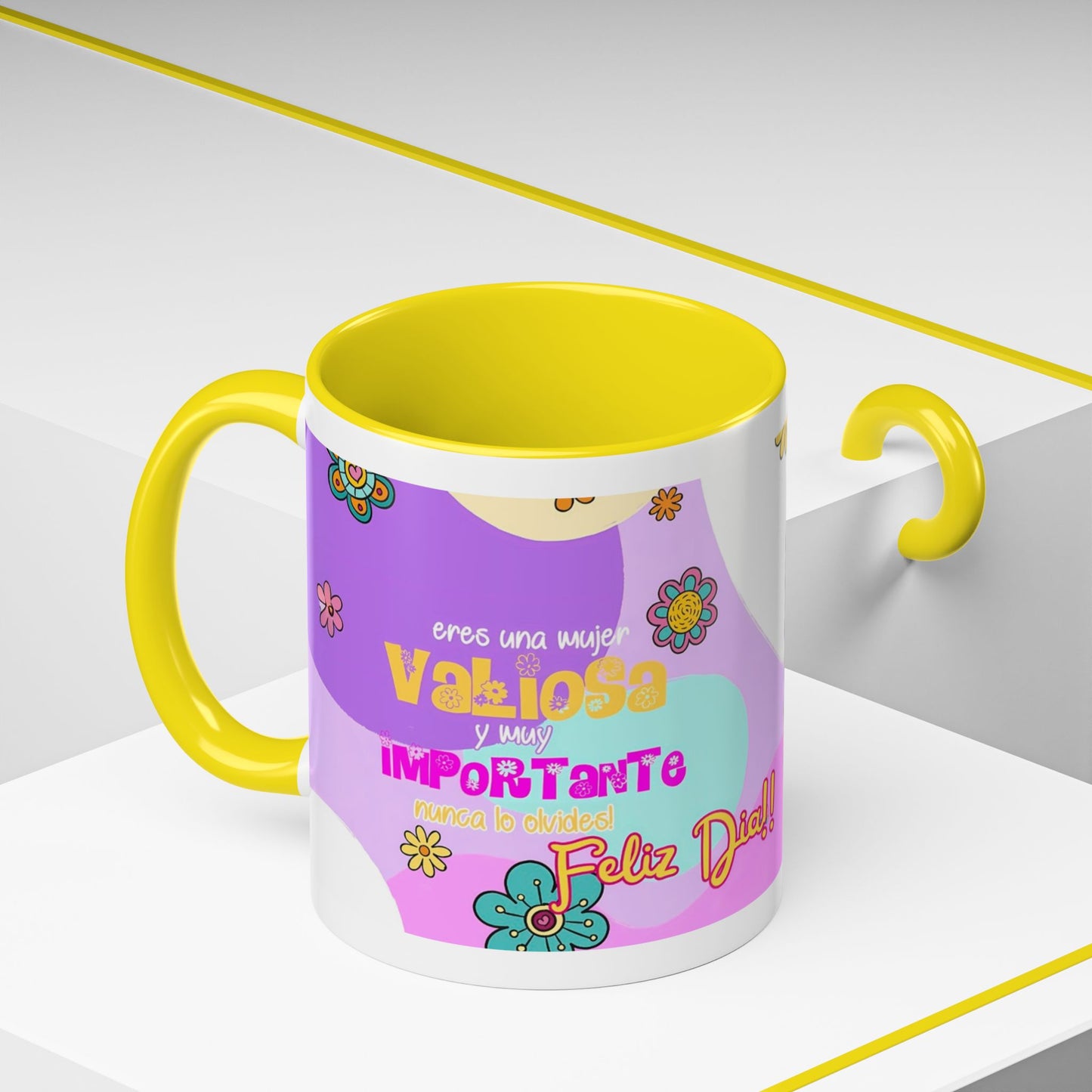 Mug de 11oz con mensajes personalizados - (PERSONALIZABLES)