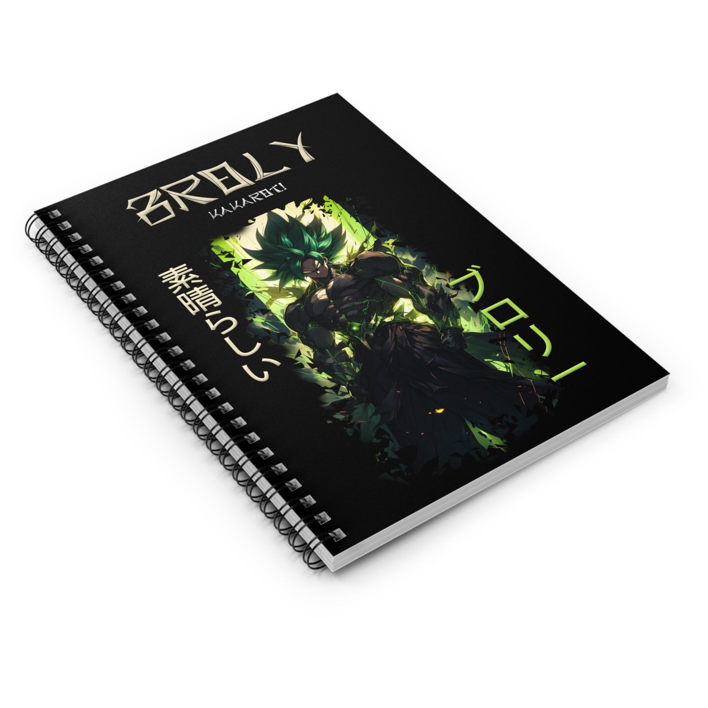 Spiral Notebook - Ruled Line - Broly Black