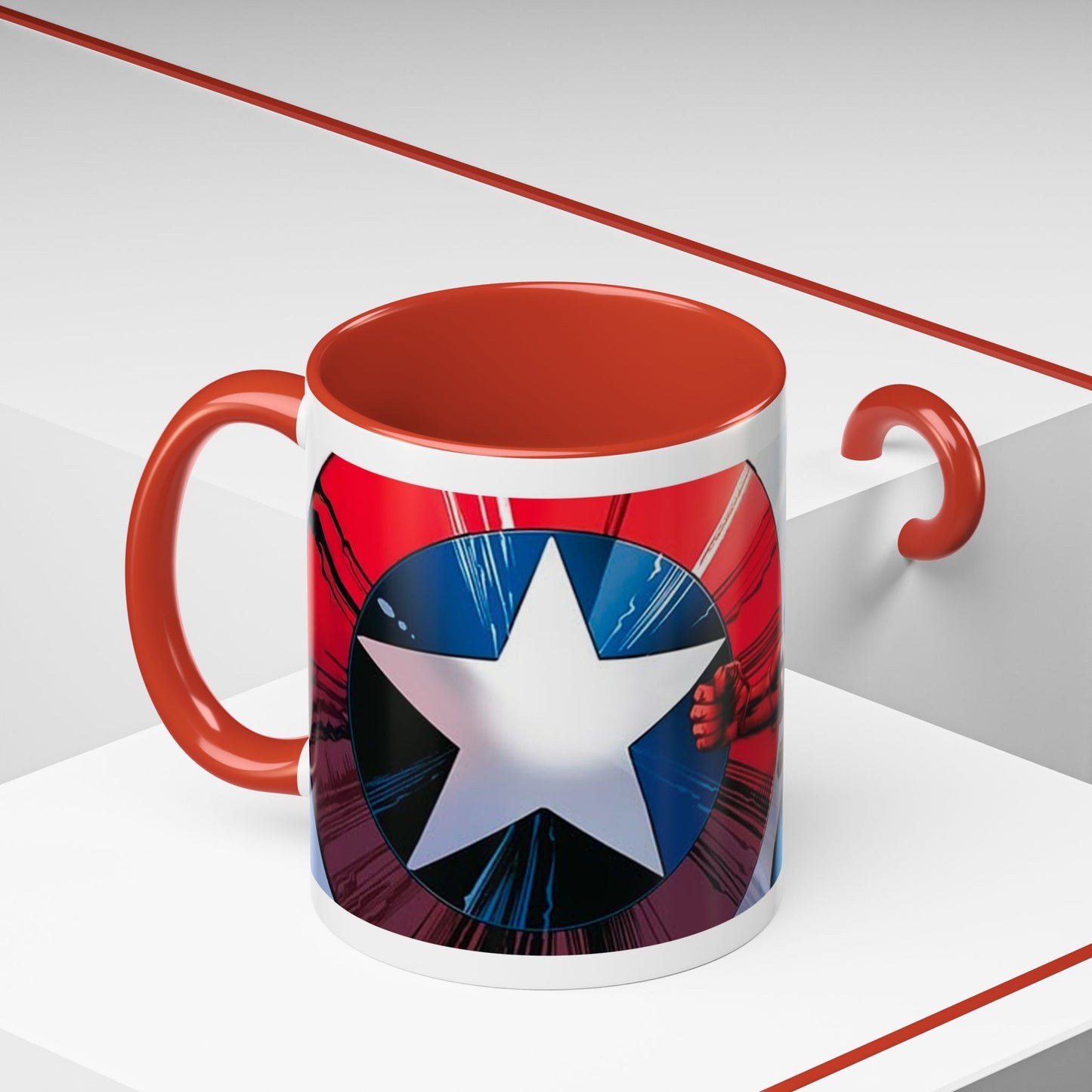 Mug de 11oz con estilos de tus superheroes- (PERSONALIZABLES)