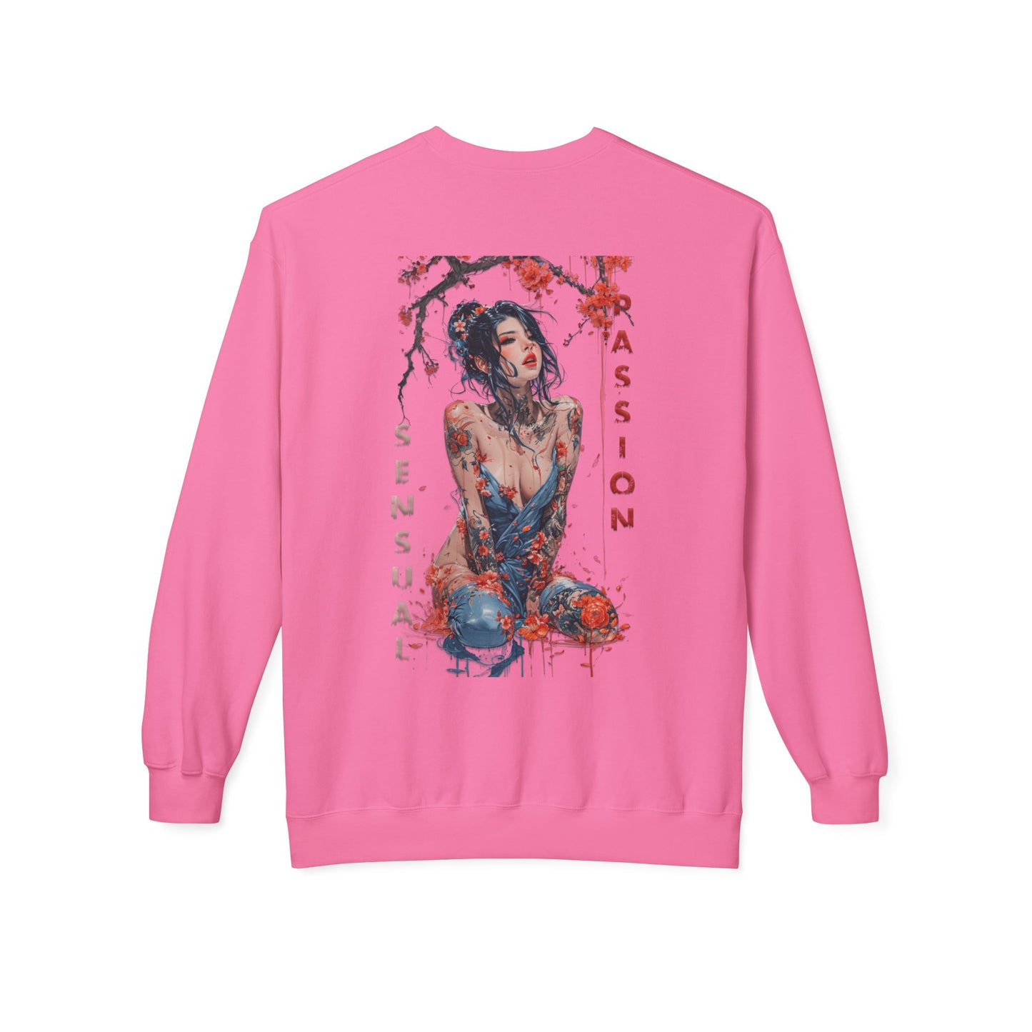 Unisex Midweight Softstyle Fleece Crewneck Sweatshirt - Women