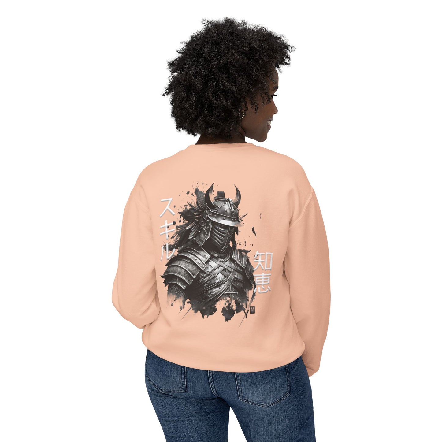 Unisex Lightweight Crewneck Sweatshirt - Samurai Jap