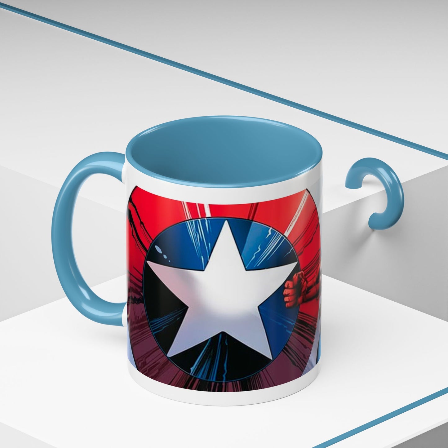 Mug de 11oz con estilos de tus superheroes- (PERSONALIZABLES)